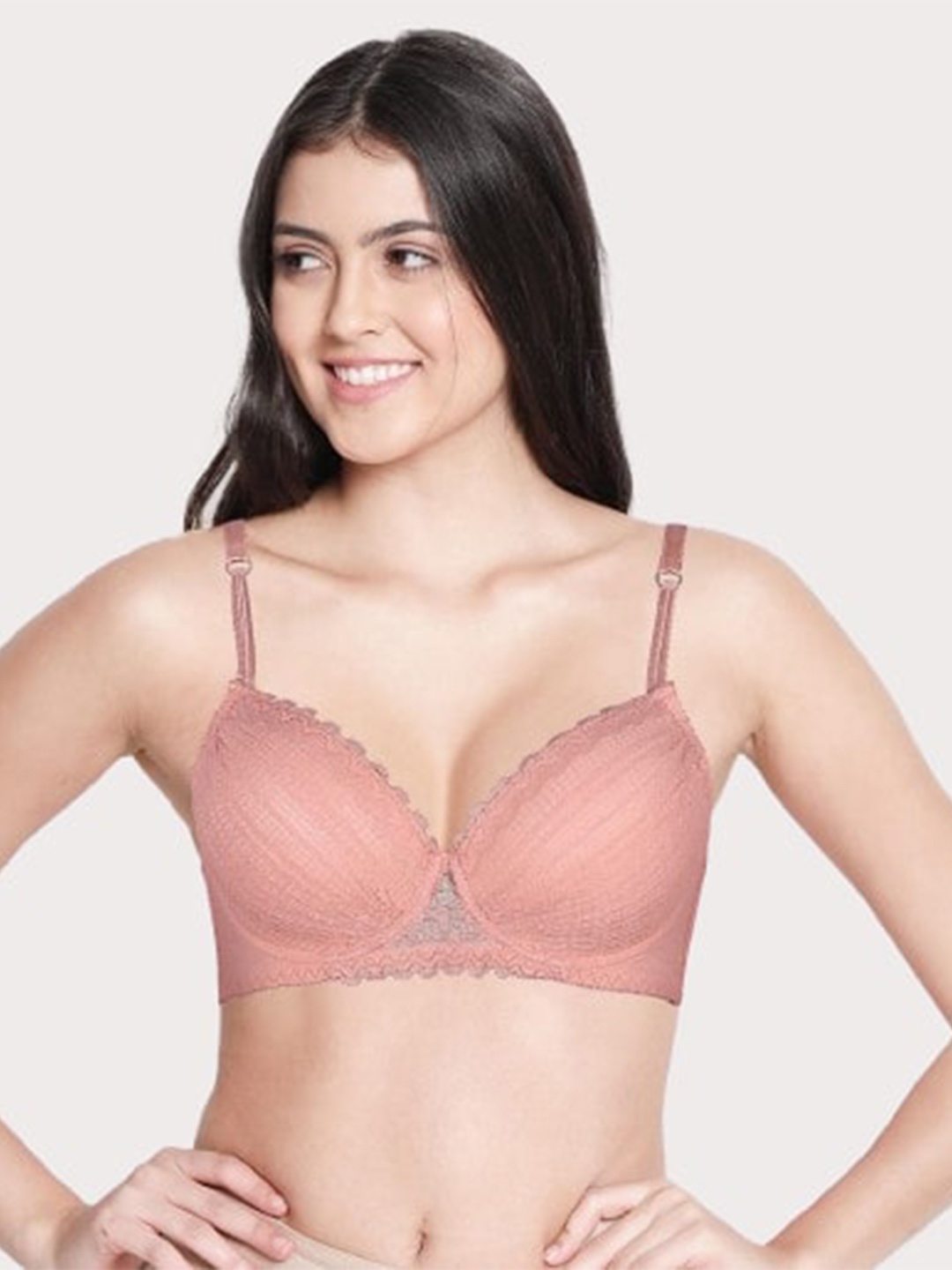 Susie Medium Coverage Lightly Padded Lightly Padded Balconette Bra With All Day Comfort, Pink
Susie Medium Coverage Lightly Padded Lightly Padded Balconette Bra With All Day Comfort, Pink