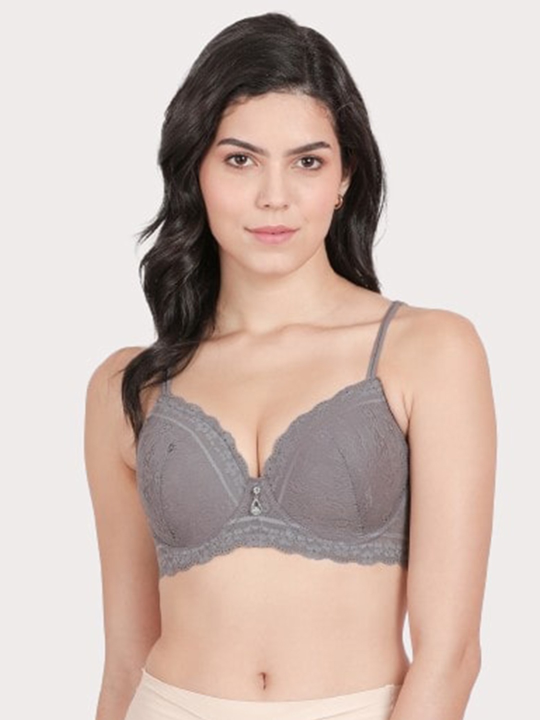 Susie Self Design Medium Coverage Lightly Padded Balconette Bra With All Day Comfort, Grey
Susie Self Design Medium Coverage Lightly Padded Balconette Bra With All Day Comfort, Grey