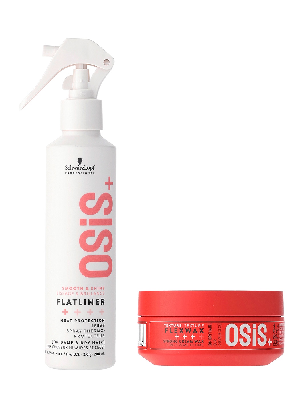Schwarzkopf PROFESSIONAL Set of OSiS+ Flexwax Hair Wax 85ml + Flatliner Hair Spray - 200ml, Red
Schwarzkopf PROFESSIONAL Set of OSiS+ Flexwax Hair Wax 85ml + Flatliner Hair Spray - 200ml, Red