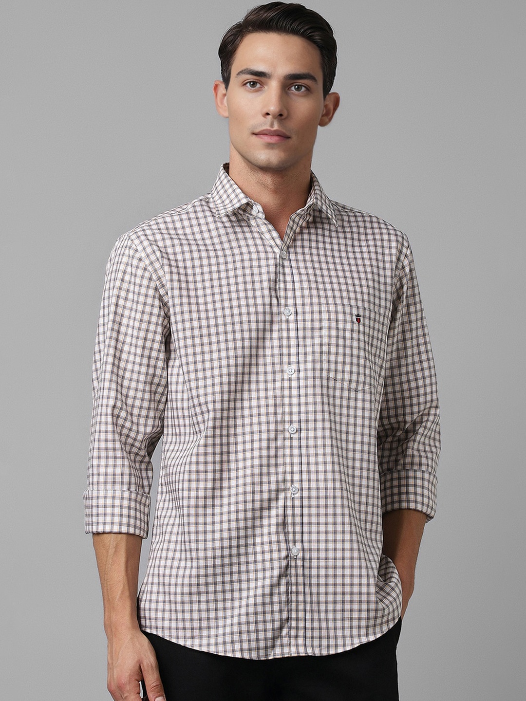 Louis Philippe Sport Men Slim Fit Gingham Checks Spread Collar Cotton Casual Shirt, Off white
Louis Philippe Sport Men Slim Fit Gingham Checks Spread Collar Cotton Casual Shirt, Off white