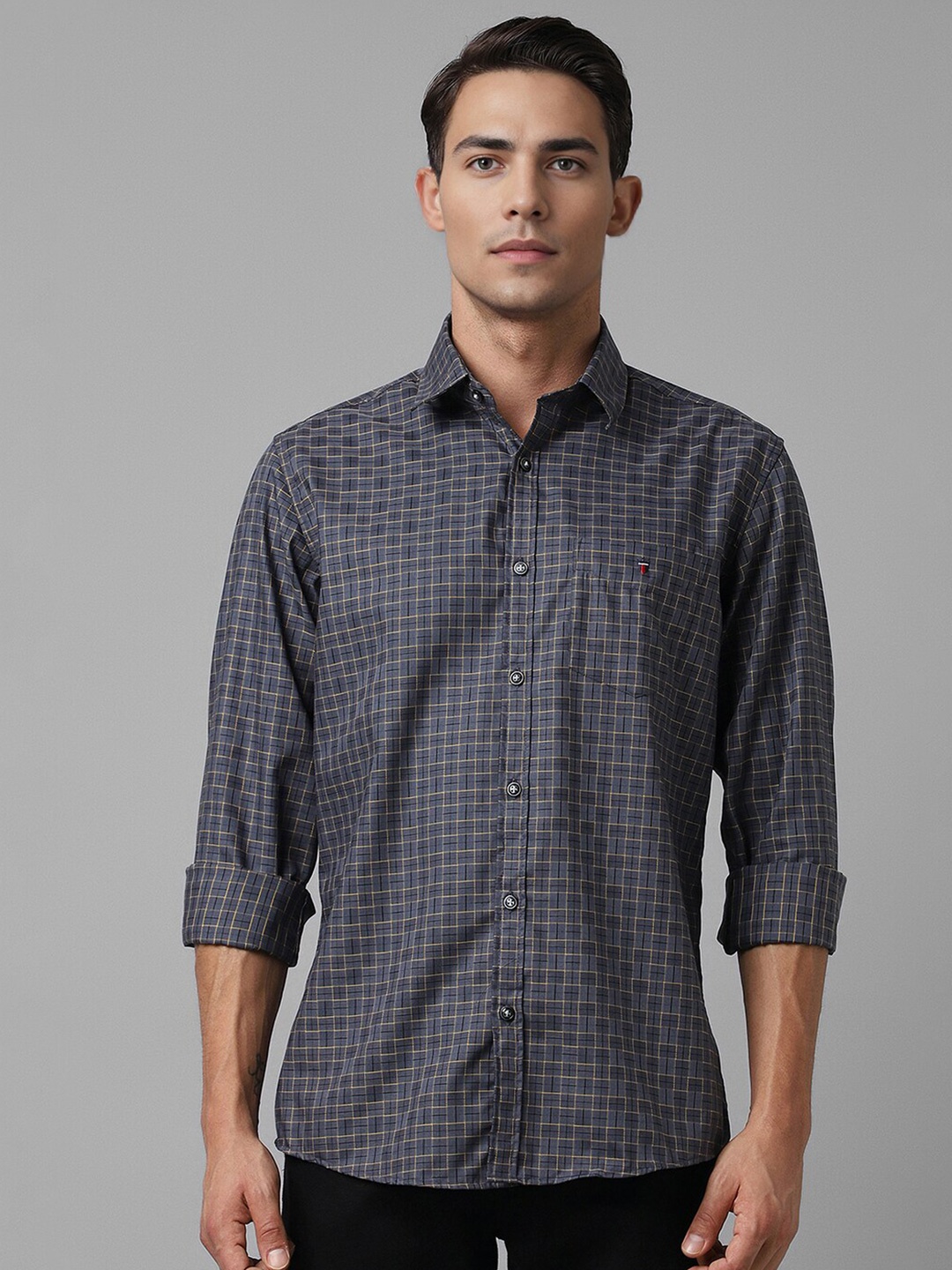 Louis Philippe Sport Slim Fit Other Checked Long Sleeves Cotton Casual Shirt, Navy blue
Louis Philippe Sport Slim Fit Other Checked Long Sleeves Cotton Casual Shirt, Navy blue