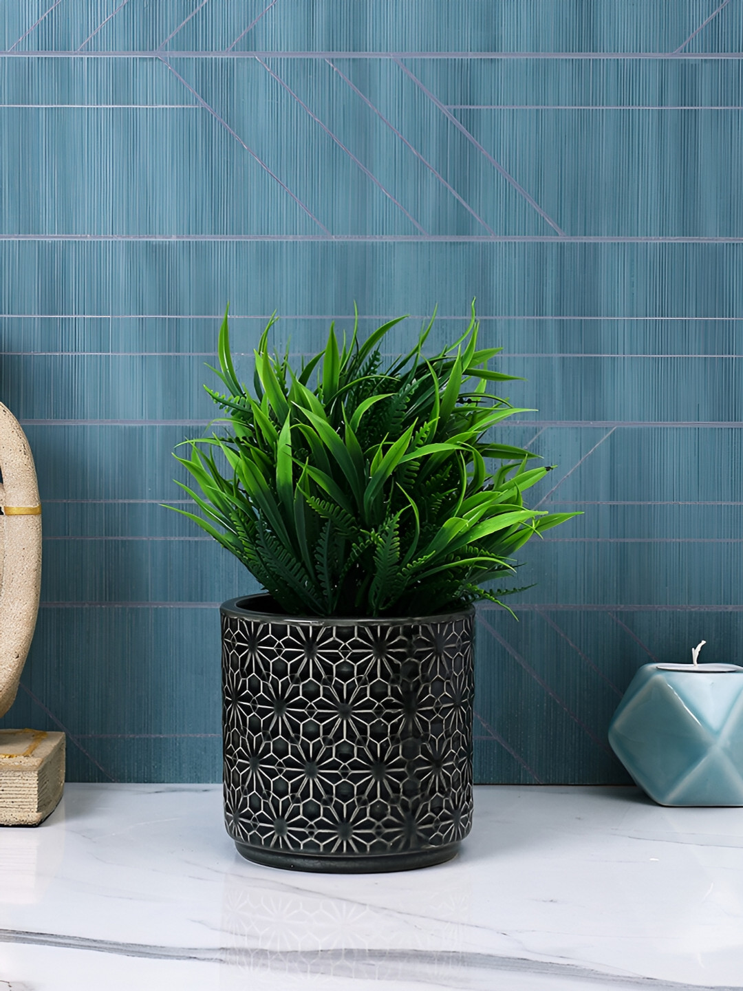 TAYHAA Black Printed Ceramic Planter
TAYHAA Black Printed Ceramic Planter