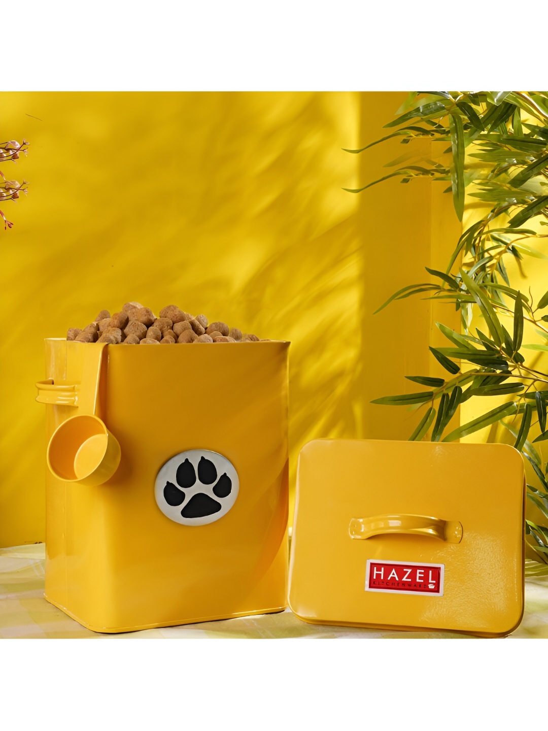 HAZEL Yellow Metal Dishwasher Safe Multipurpose Container with Lid For Dog Food 6.6 L
HAZEL Yellow Metal Dishwasher Safe Multipurpose Container with Lid For Dog Food 6.6 L