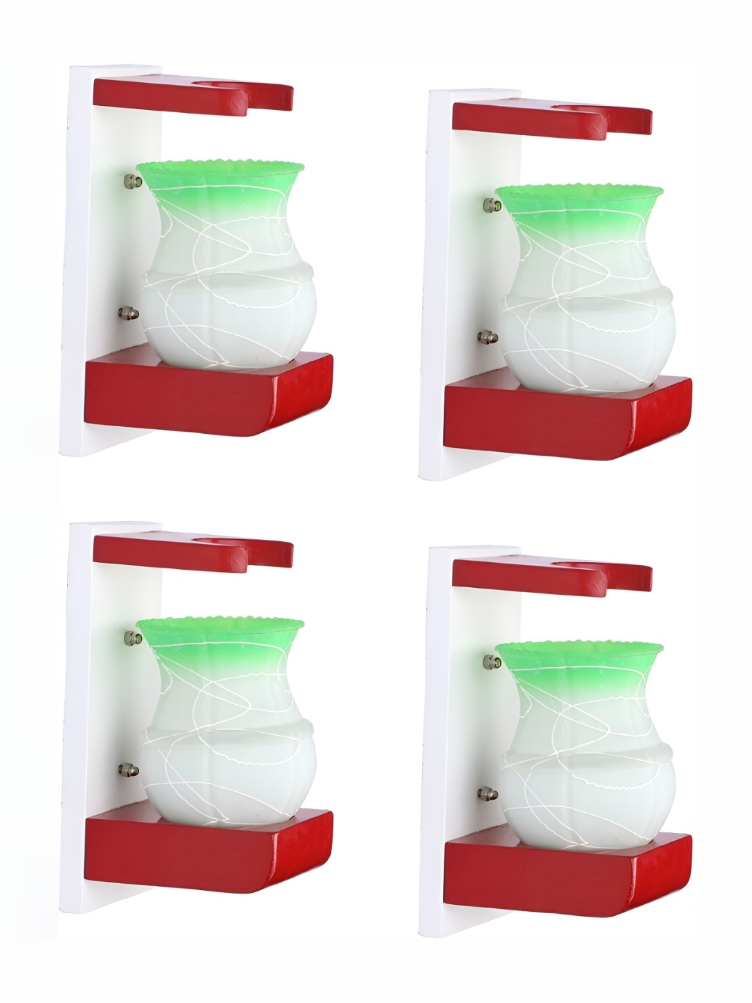 1ST TIME White & Green 4 Pieces Textured Glass Traditional Abstract Shaped Wall Lamp
1ST TIME White & Green 4 Pieces Textured Glass Traditional Abstract Shaped Wall Lamp