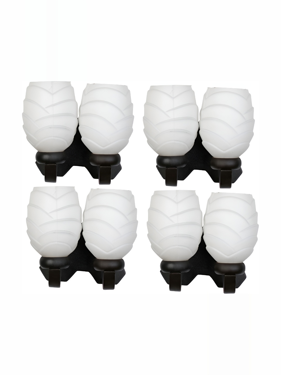 1ST TIME White & Black 4 Pc Textured Glass Traditional Abstract Shaped Shaped Wall Lamp
1ST TIME White & Black 4 Pc Textured Glass Traditional Abstract Shaped Shaped Wall Lamp