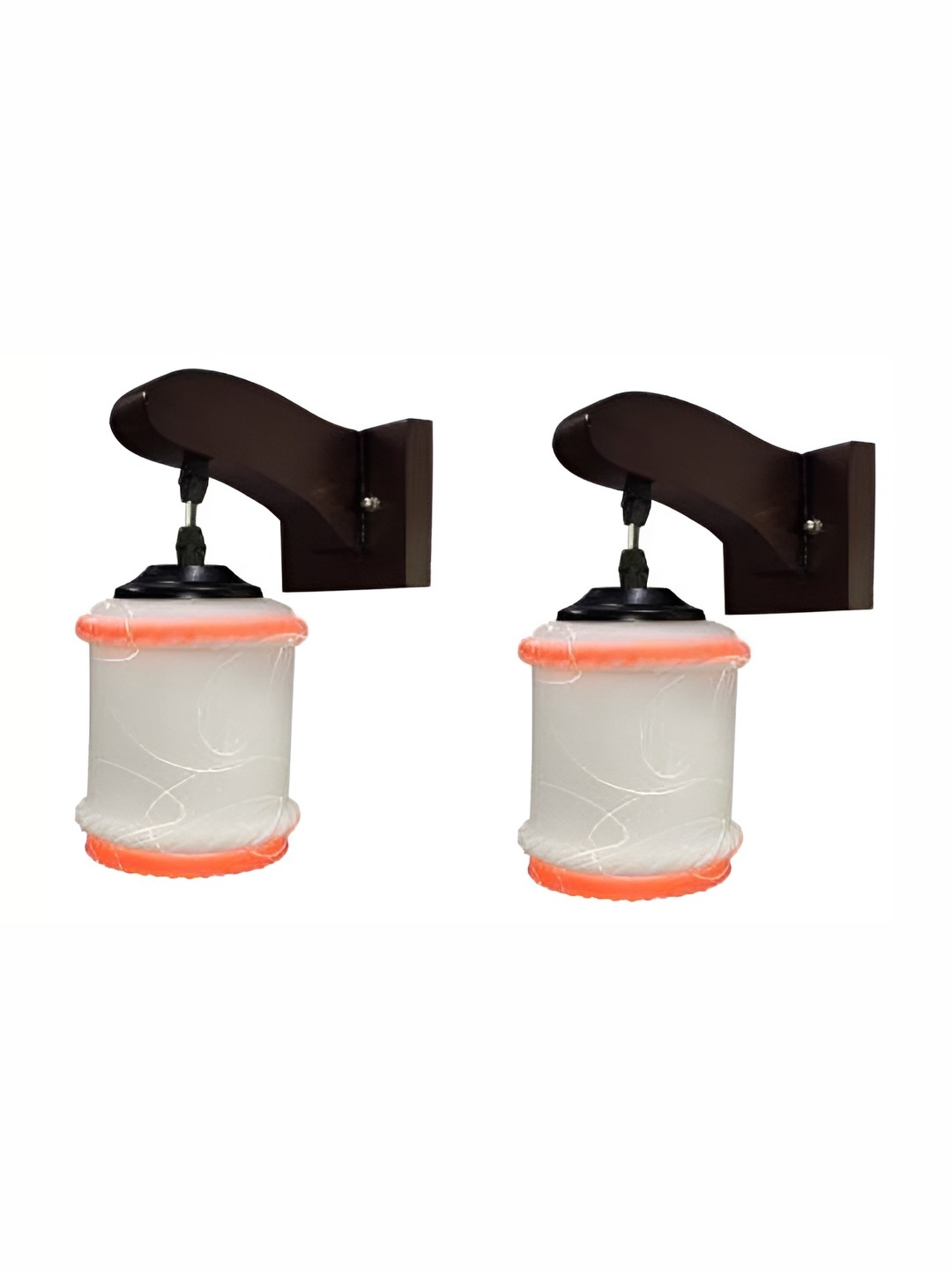 1ST TIME Orange & White 2 Pieces Printed Glass Contemporary Abstract Shaped Wall Lamps
1ST TIME Orange & White 2 Pieces Printed Glass Contemporary Abstract Shaped Wall Lamps