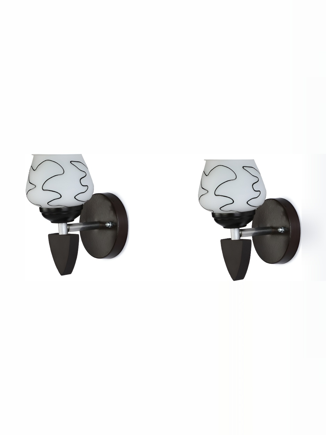 1ST TIME Black & White 2 Pcs Printed Glass Traditional Abstract Shaped Shaped Wall Lamp
1ST TIME Black & White 2 Pcs Printed Glass Traditional Abstract Shaped Shaped Wall Lamp