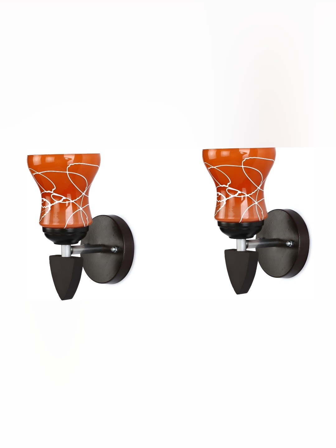 1ST TIME Orange & White 2 Pieces Abstract Printed Glass Contemporary Bell Shaped Wall Lamp
1ST TIME Orange & White 2 Pieces Abstract Printed Glass Contemporary Bell Shaped Wall Lamp