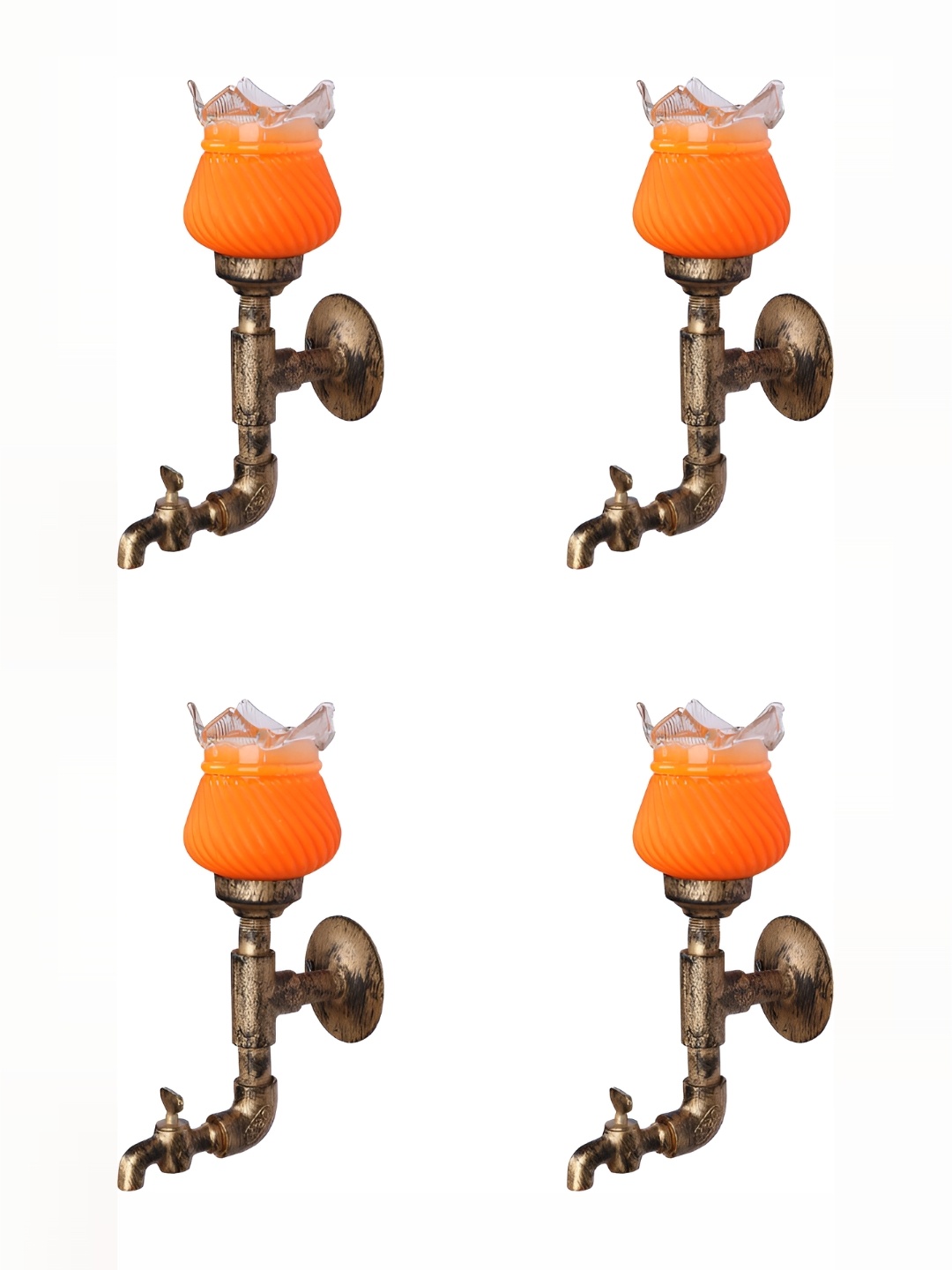 1ST TIME Orange & Beige 4 Pcs Textured Glass Contemporary Rectangle Shaped Wall Lamp
1ST TIME Orange & Beige 4 Pcs Textured Glass Contemporary Rectangle Shaped Wall Lamp