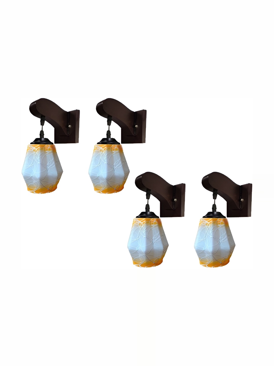 1ST TIME White & Orange 4 Pieces Printed Glass Traditional Abstract Shaped Wall Lamp
1ST TIME White & Orange 4 Pieces Printed Glass Traditional Abstract Shaped Wall Lamp