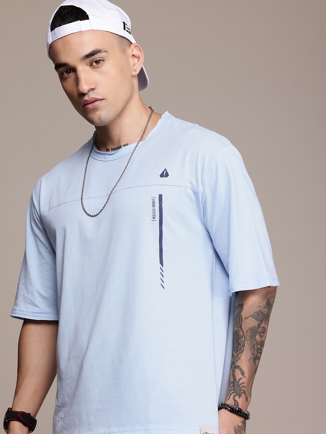 The Roadster Life Co. Oversized Drop-Shoulder Sleeves T-shirt With Minimal Print, Blue
The Roadster Life Co. Oversized Drop-Shoulder Sleeves T-shirt With Minimal Print, Blue