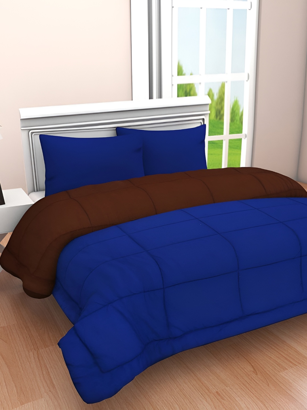 RF RELAXFEEL Blue & Brown Geometric Cotton Heavy Winter 233 GSM Double Bed Comforter
RF RELAXFEEL Blue & Brown Geometric Cotton Heavy Winter 233 GSM Double Bed Comforter