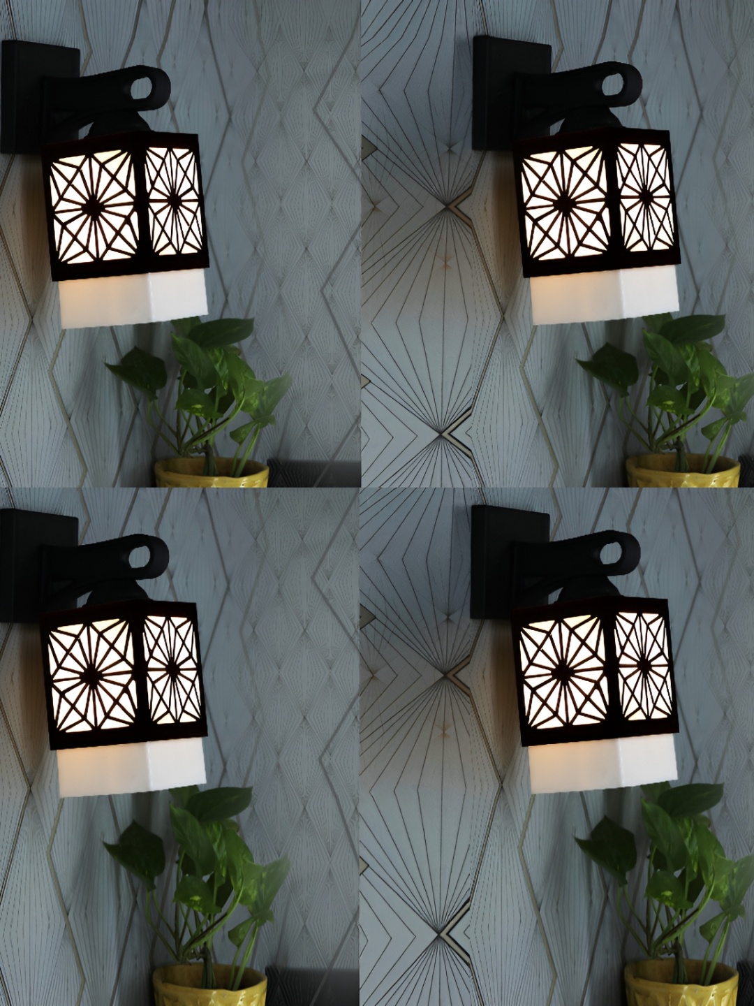 1ST TIME White & Brown 4 Pieces Textured Wooden Square Shaped Contemporary Wall Lamps
1ST TIME White & Brown 4 Pieces Textured Wooden Square Shaped Contemporary Wall Lamps