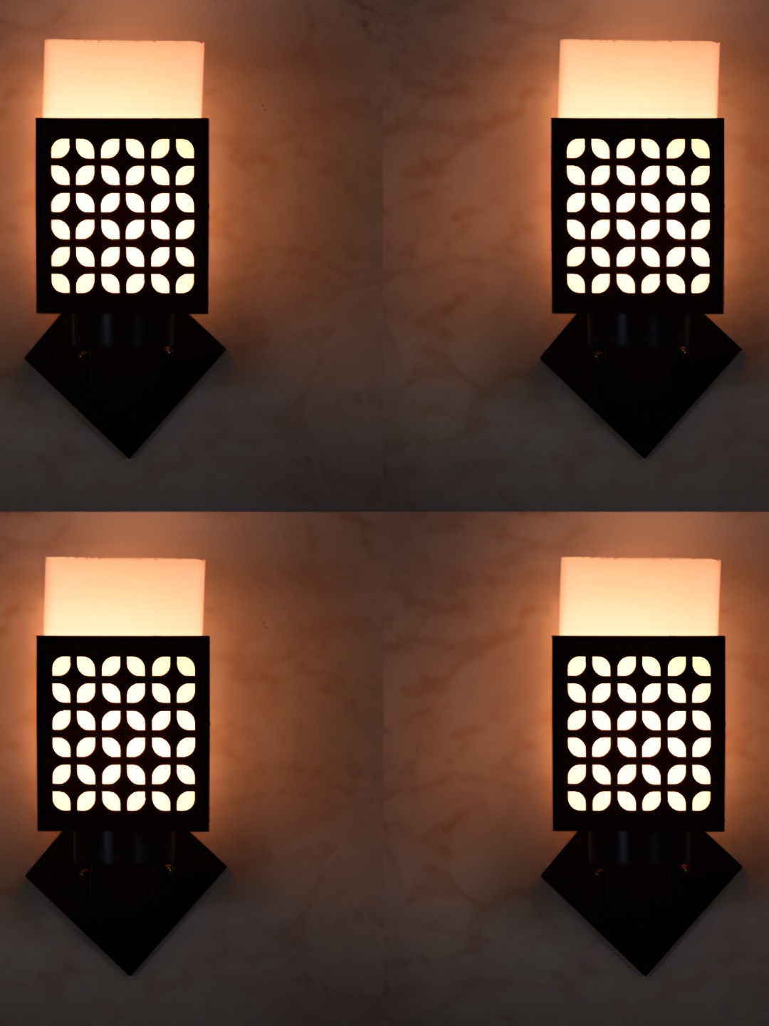 1ST TIME White & Brown 4 Pieces Textured Wood Traditional Square Shaped Wall Lamps
1ST TIME White & Brown 4 Pieces Textured Wood Traditional Square Shaped Wall Lamps