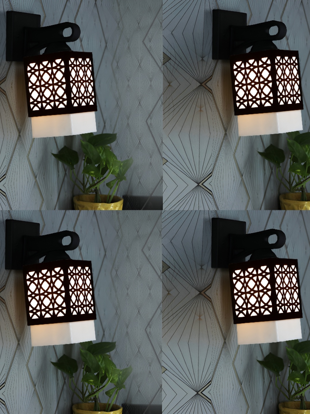 1ST TIME White & Black 4 Pieces Textured Wooden Contemporary Square Shaped Wall Lamps
1ST TIME White & Black 4 Pieces Textured Wooden Contemporary Square Shaped Wall Lamps