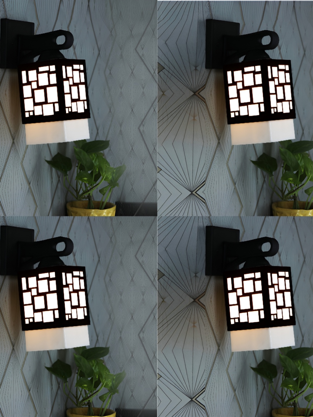 1ST TIME White & Black 4 Pieces Wooden Textured Contemporary Square Shaped Wall Lamp
1ST TIME White & Black 4 Pieces Wooden Textured Contemporary Square Shaped Wall Lamp