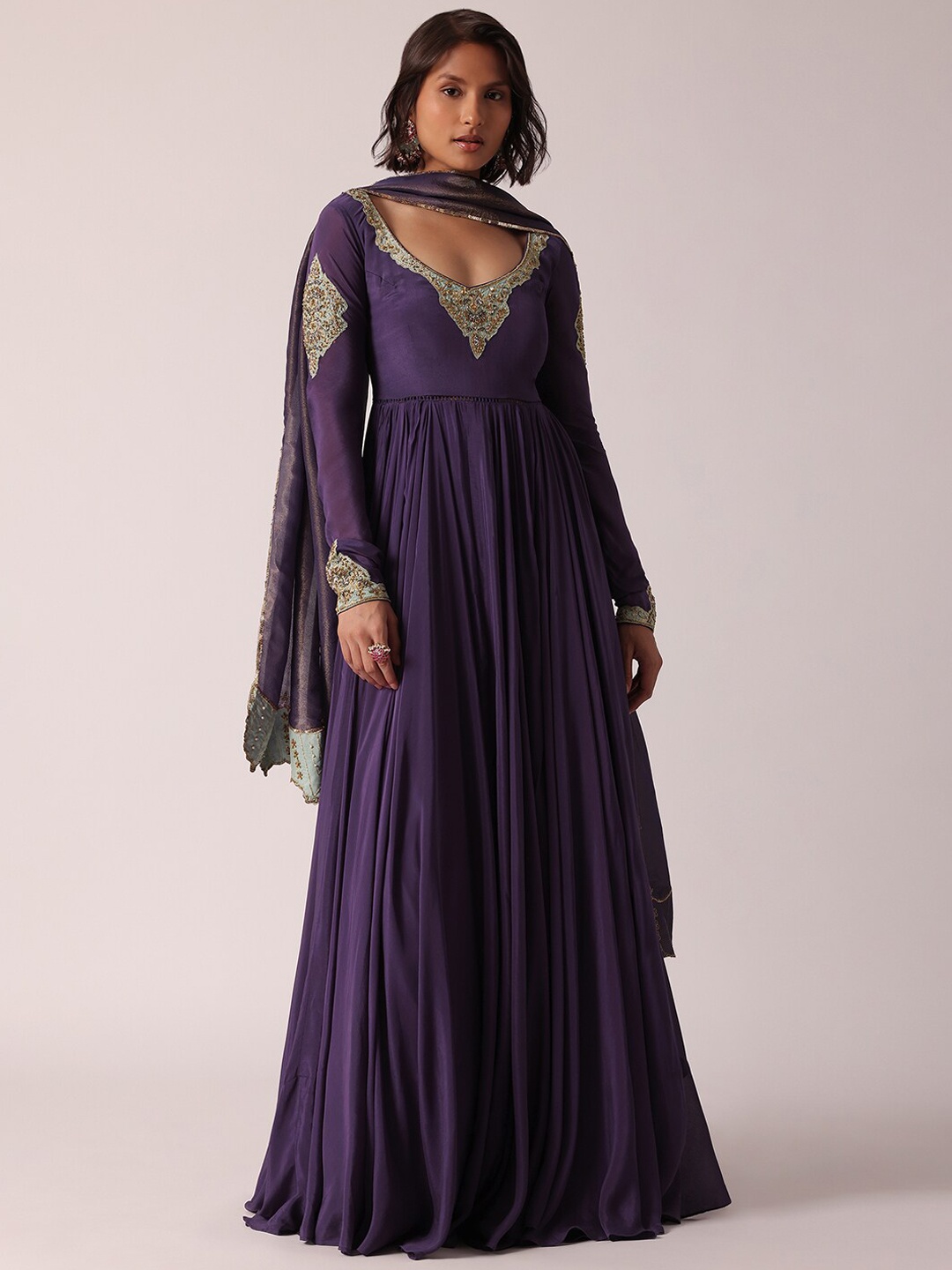 KALKI Fashion Paisley Embroidered High Slit Gotta Patti Kurta With Skirt & Dupatta, Purple
KALKI Fashion Paisley Embroidered High Slit Gotta Patti Kurta With Skirt & Dupatta, Purple