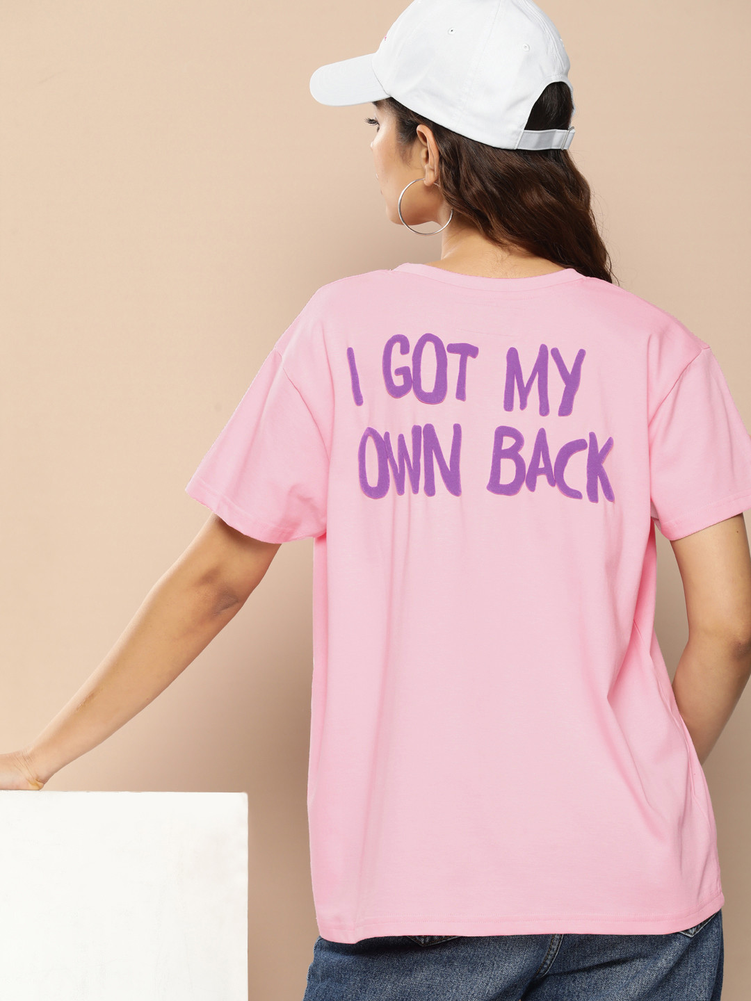 Difference of Opinion Printed Embossed Drop-Shoulder Sleeves Oversized Pure Cotton T-shirt, Pink
Difference of Opinion Printed Embossed Drop-Shoulder Sleeves Oversized Pure Cotton T-shirt, Pink