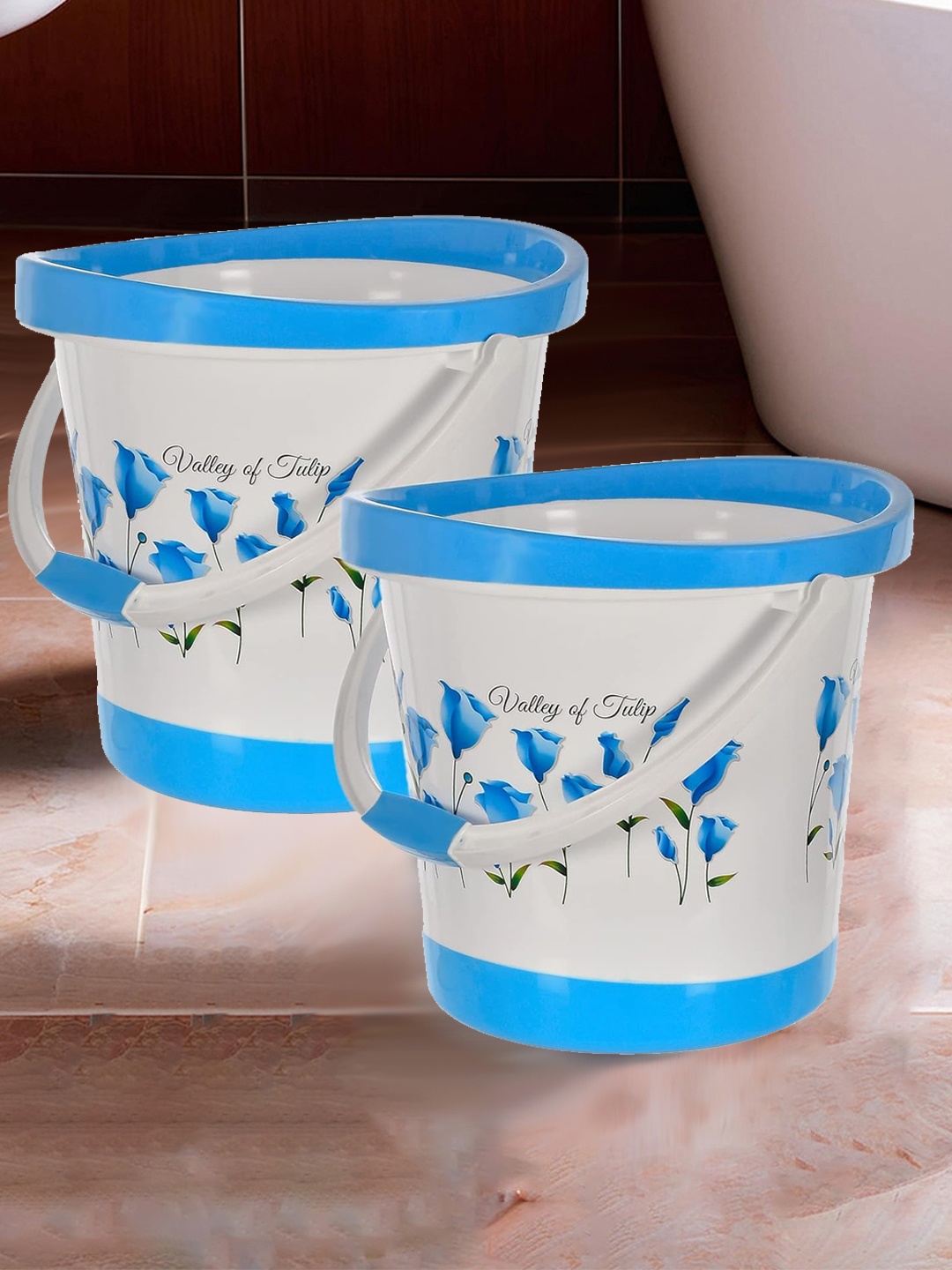 Kuber Industries Blue & White 2 Pieces Printed Unbreakable Bathroom Buckets 18 L Each
Kuber Industries Blue & White 2 Pieces Printed Unbreakable Bathroom Buckets 18 L Each