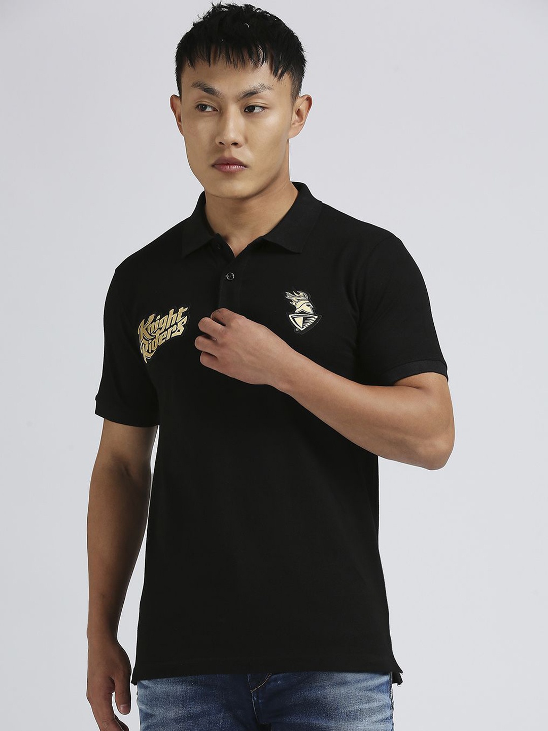 FanCode Unisex Official Kolkata Knight Riders Logo Printed Polo Collar Cotton T-Shirt, Black
FanCode Unisex Official Kolkata Knight Riders Logo Printed Polo Collar Cotton T-Shirt, Black