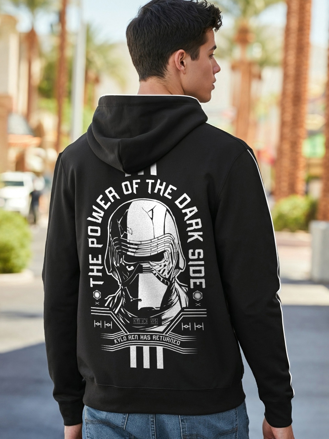 Bewakoof Graphic Printed Hooded Neck Long Sleeves Cotton Front Open Sweatshirt, Black
Bewakoof Graphic Printed Hooded Neck Long Sleeves Cotton Front Open Sweatshirt, Black