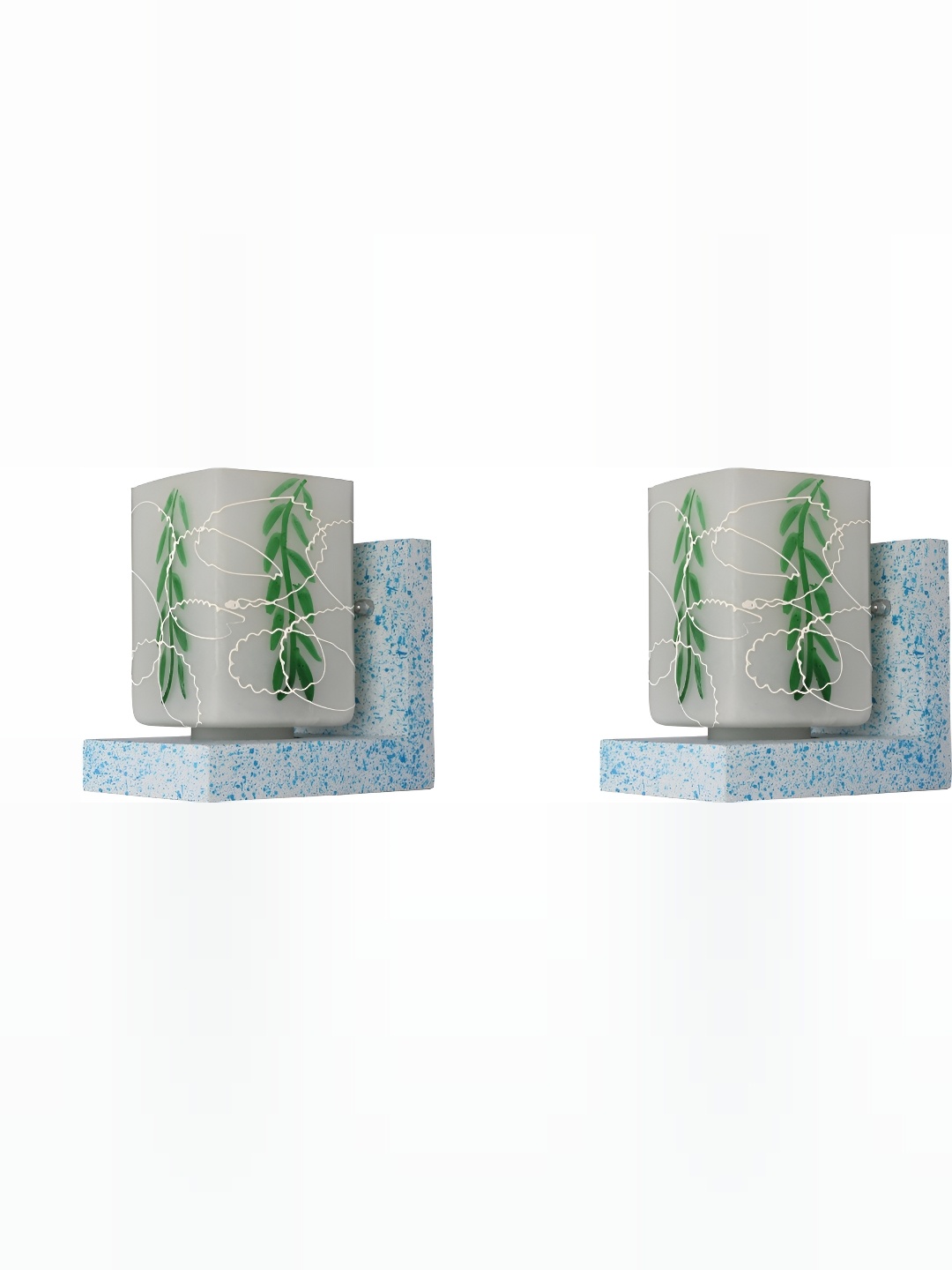 1ST TIME Green & White 2 Pieces Printed Glass Contemporary Rectangle Shaped Wall Lamps
1ST TIME Green & White 2 Pieces Printed Glass Contemporary Rectangle Shaped Wall Lamps