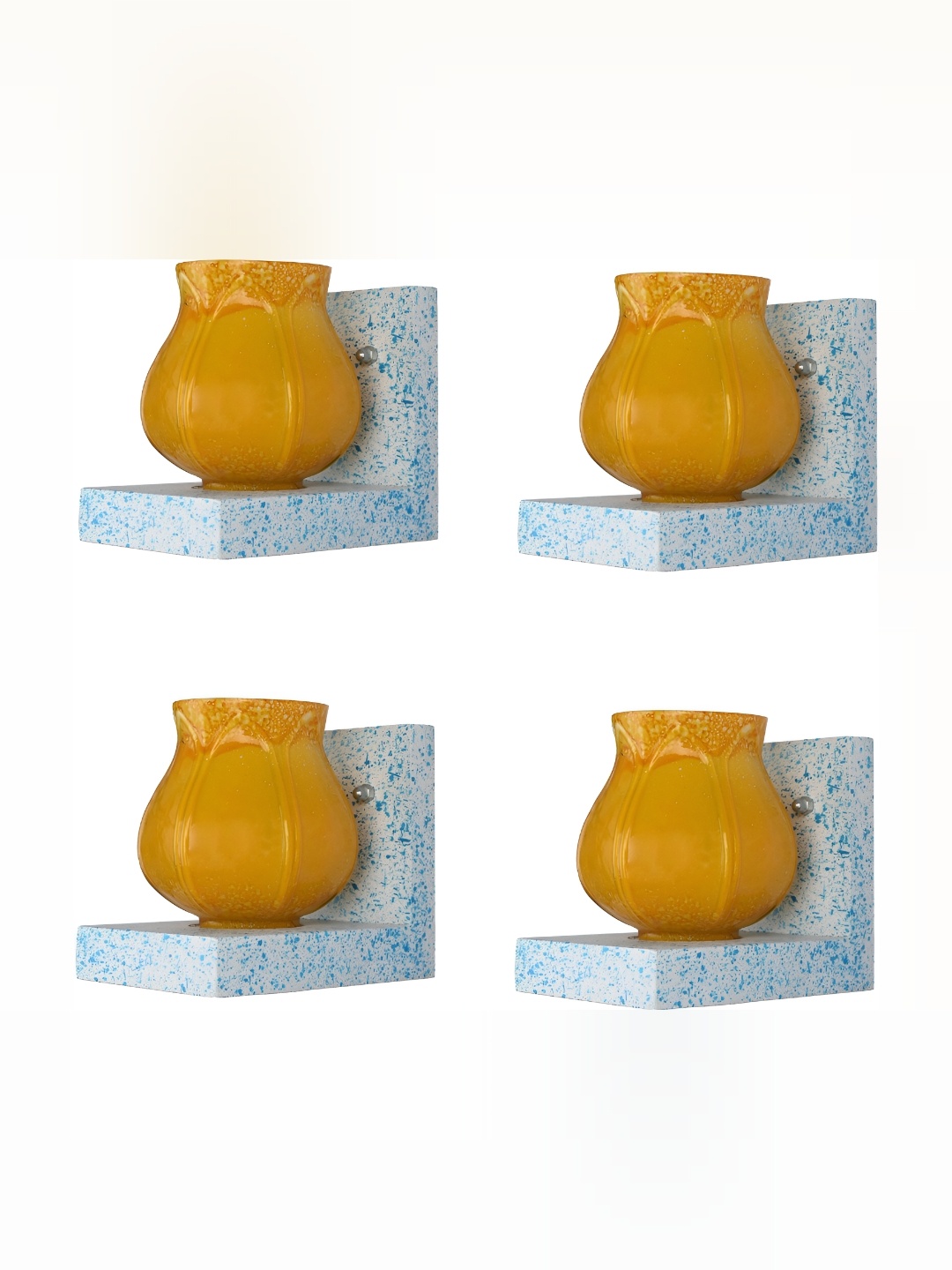 1ST TIME Yellow 4 Pieces Textured Glass Contemporary Abstract Shaped Wall Lamps
1ST TIME Yellow 4 Pieces Textured Glass Contemporary Abstract Shaped Wall Lamps