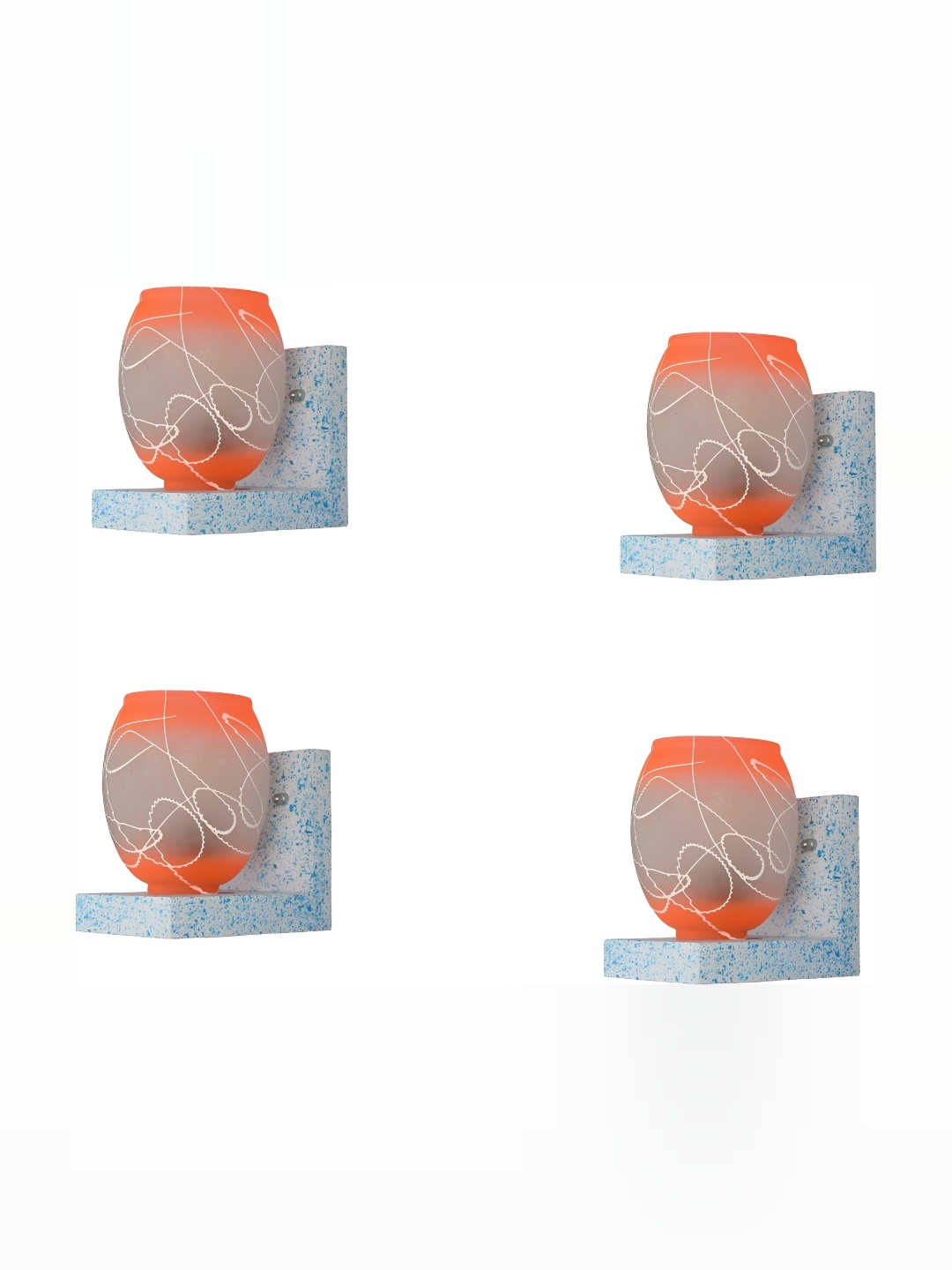 1ST TIME Orange & Grey 4 Pieces Printed Glass Spherical Shaped Contemporary Wall Lamp
1ST TIME Orange & Grey 4 Pieces Printed Glass Spherical Shaped Contemporary Wall Lamp