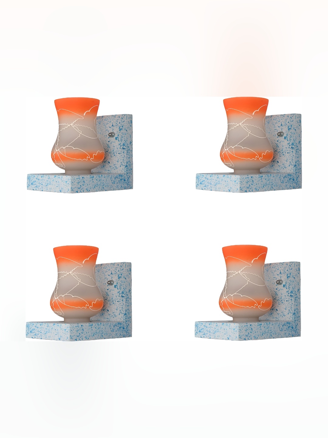 1ST TIME Orange & White 4 Pieces Printed Glass Contemporary Cylinder Shaped Wall Lamp
1ST TIME Orange & White 4 Pieces Printed Glass Contemporary Cylinder Shaped Wall Lamp