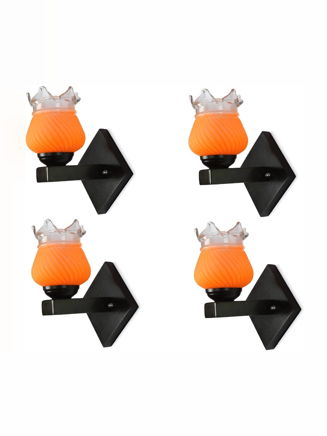 1ST TIME Orange & Black Textured Glass Traditional Abstract Shaped Shaped Wall Lamp
1ST TIME Orange & Black Textured Glass Traditional Abstract Shaped Shaped Wall Lamp