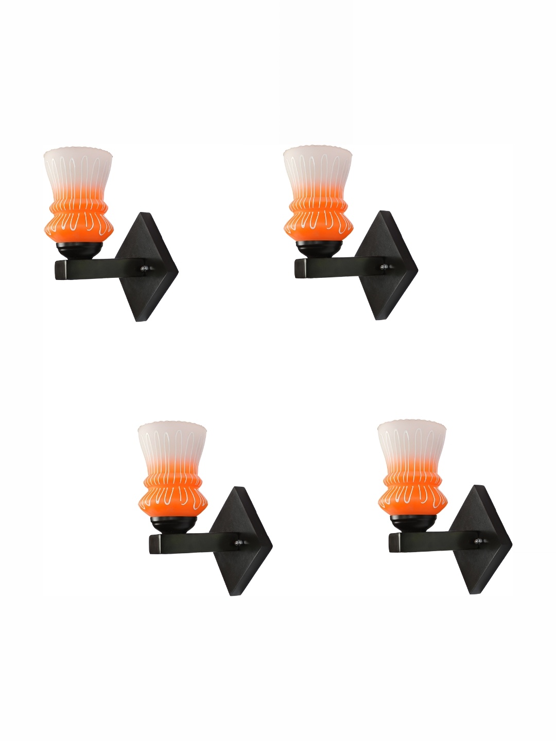 1ST TIME Orange & Black Colourblocked Glass Traditional Abstract Shaped Shaped Wall Lamp
1ST TIME Orange & Black Colourblocked Glass Traditional Abstract Shaped Shaped Wall Lamp