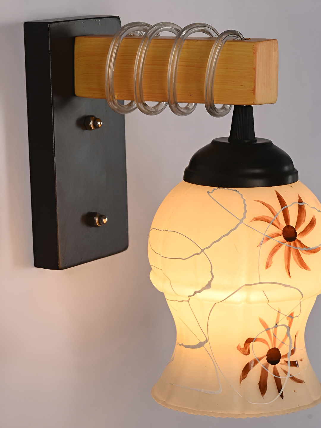 1ST TIME Brown & White Printed Glass Contemporary Wall Lamp
1ST TIME Brown & White Printed Glass Contemporary Wall Lamp