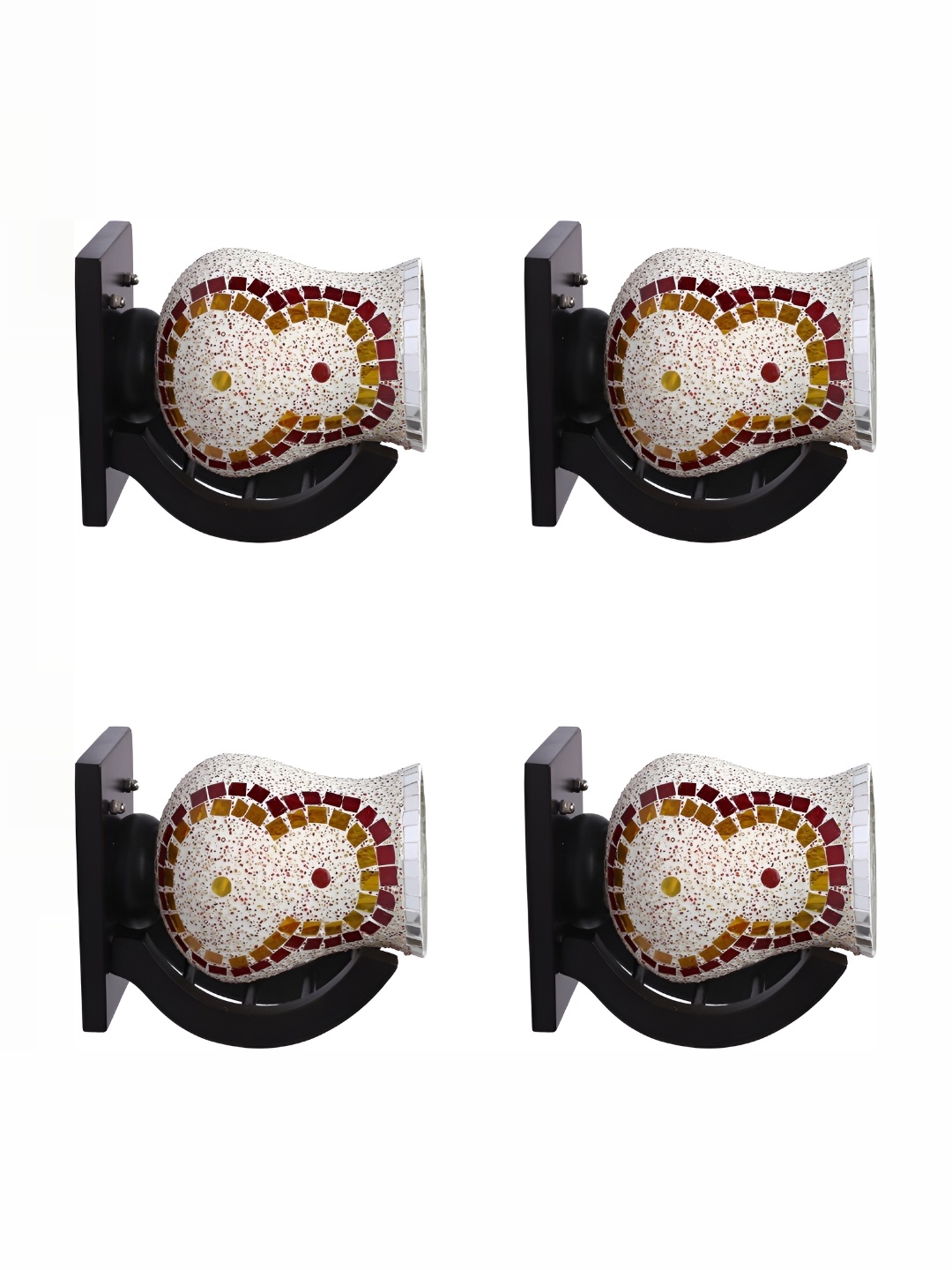 1ST TIME White & Brown 4 Pieces Textured Glass Contemporary Abstract Shaped Wall Lamps
1ST TIME White & Brown 4 Pieces Textured Glass Contemporary Abstract Shaped Wall Lamps