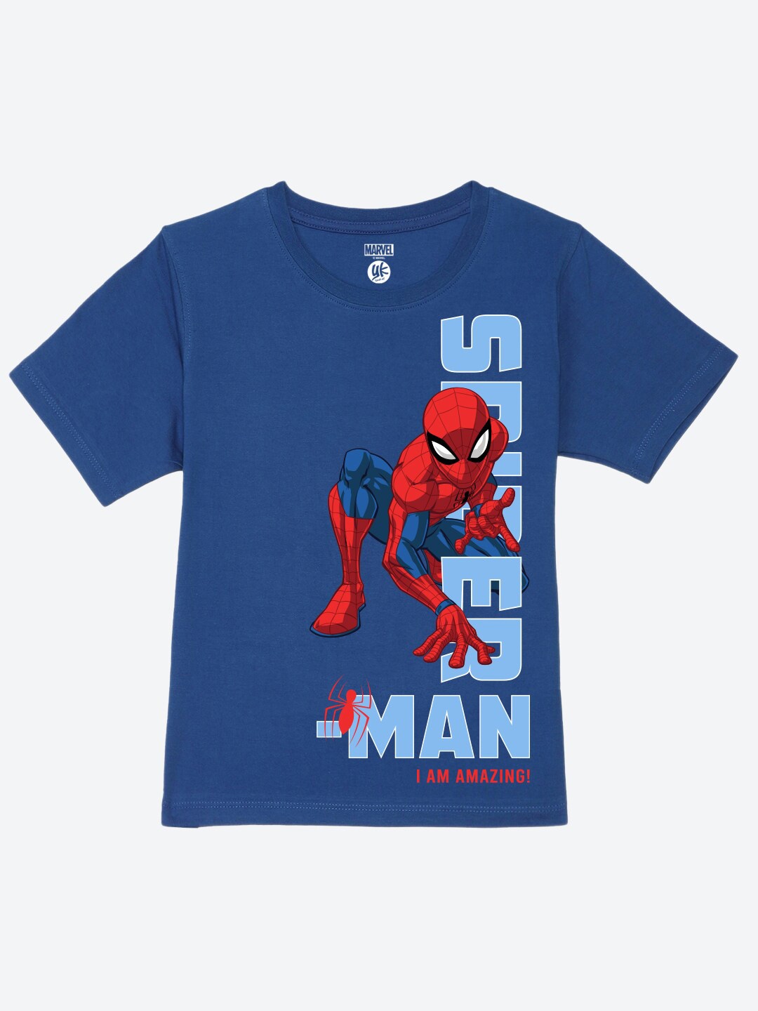 YK Marvel Boys Printed Round Neck Short Sleeves Pure Cotton Regular Fit T-shirt, Blue
YK Marvel Boys Printed Round Neck Short Sleeves Pure Cotton Regular Fit T-shirt, Blue