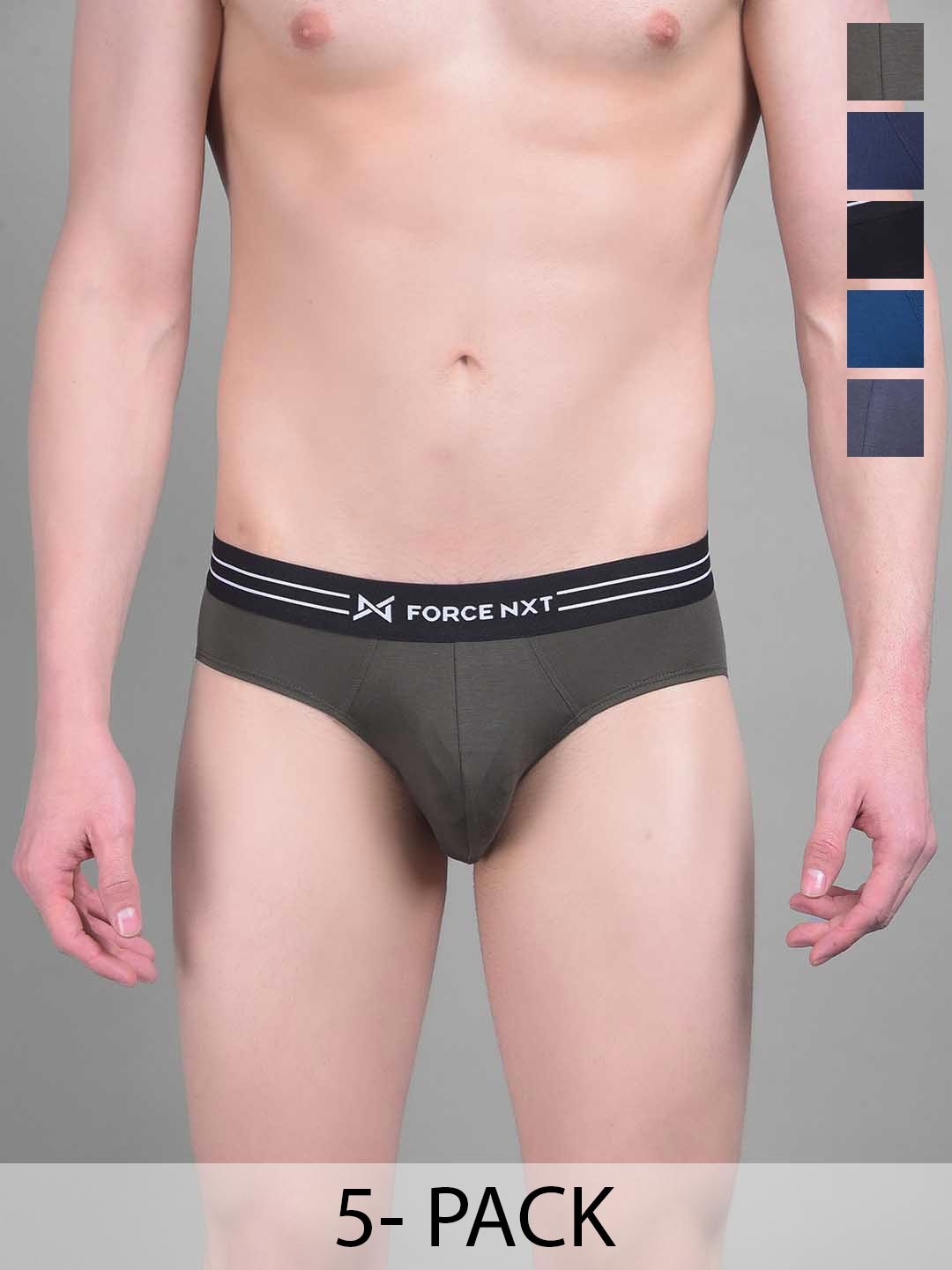 Force NXT Pack of 5 Cotton Ultrasoft Anti Microbial Brief MNFS-11-C1-2-3-4-5-PO5, Blue
Force NXT Pack of 5 Cotton Ultrasoft Anti Microbial Brief MNFS-11-C1-2-3-4-5-PO5, Blue