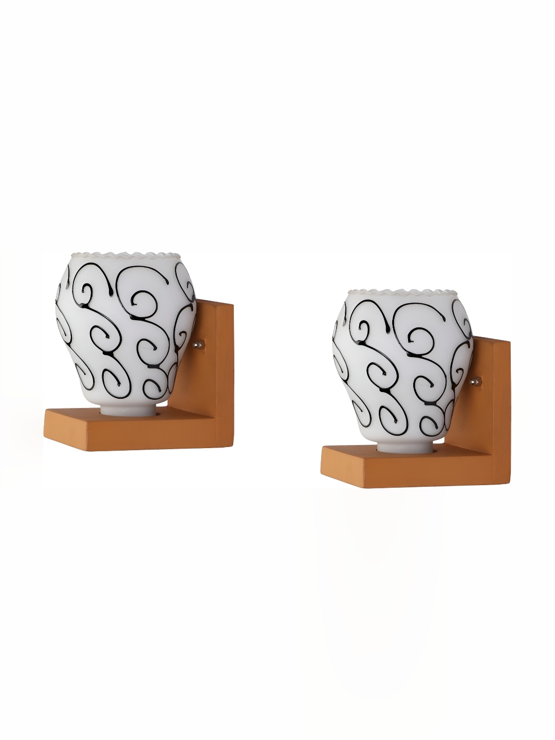 1ST TIME White & Brown 2 pieces Printed Glass Traditional Abstract Shaped Shaped Wall Lamp
1ST TIME White & Brown 2 pieces Printed Glass Traditional Abstract Shaped Shaped Wall Lamp
