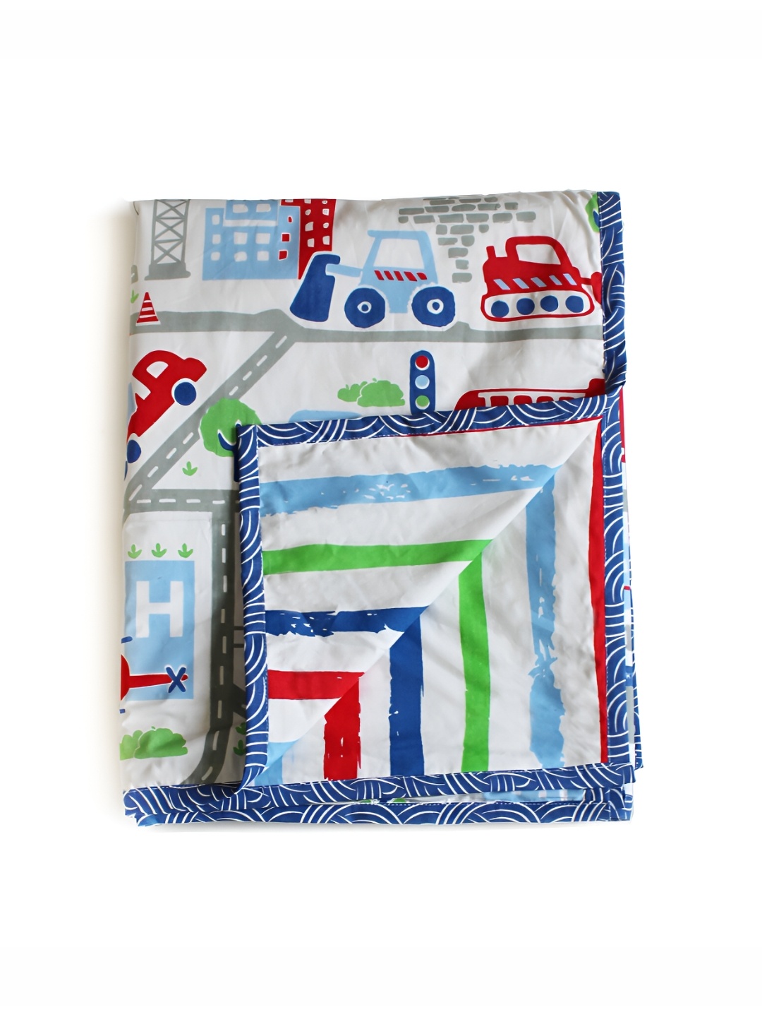 Silverlinen Kids Blue Printed AC Room 110 GSM Pure Cotton Reversible Single Bed Blanket
Silverlinen Kids Blue Printed AC Room 110 GSM Pure Cotton Reversible Single Bed Blanket