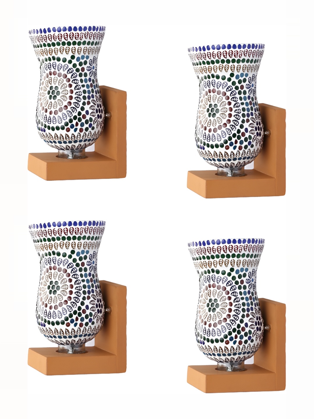 1ST TIME White & Green 4 pieces Printed Glass Traditional Rectangle Shaped Wall Lamp
1ST TIME White & Green 4 pieces Printed Glass Traditional Rectangle Shaped Wall Lamp