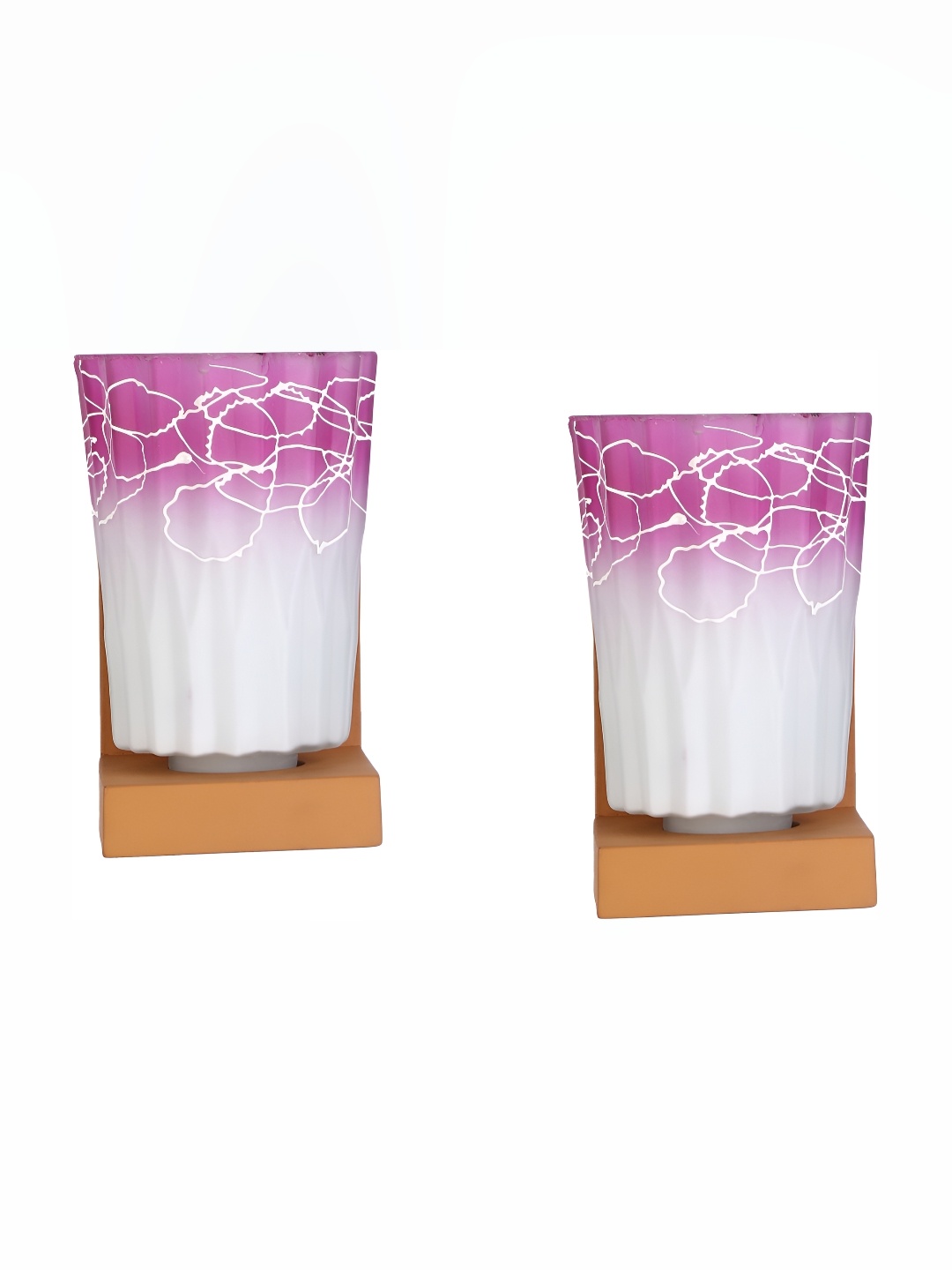 1ST TIME White & Purple 2 Pieces Printed Glass Traditional Cylinder Shaped Wall Lamp
1ST TIME White & Purple 2 Pieces Printed Glass Traditional Cylinder Shaped Wall Lamp