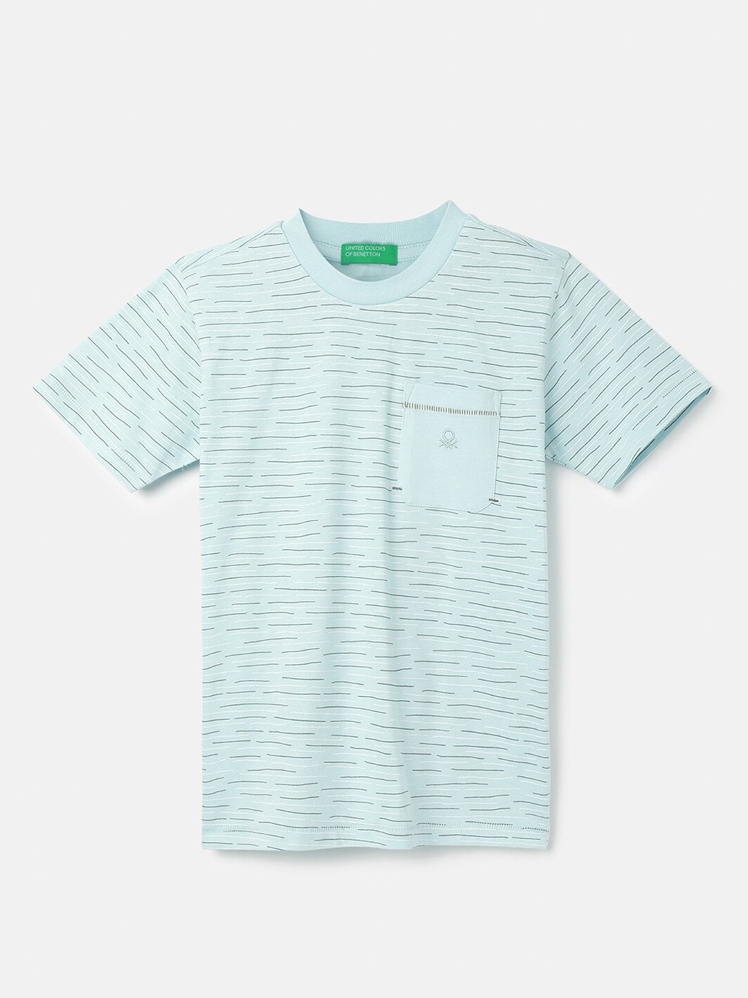 United Colors of Benetton Boys Round Neck Short Short Striped Pure Cotton T-shirt, Blue
United Colors of Benetton Boys Round Neck Short Short Striped Pure Cotton T-shirt, Blue