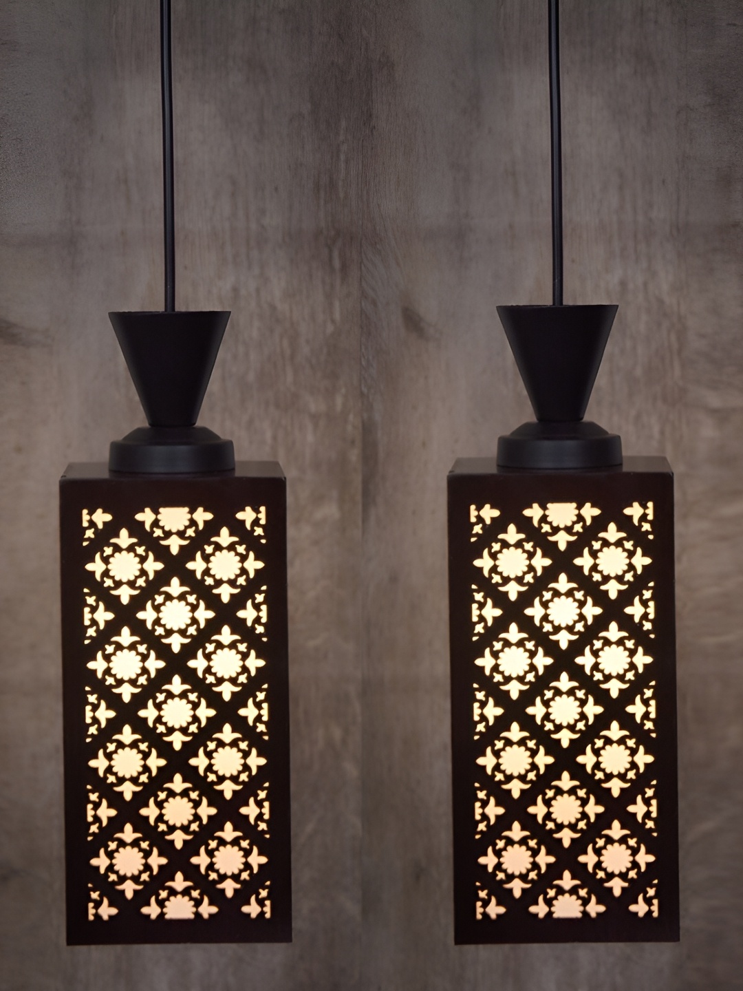 1ST TIME Brown & Black 2Pcs Textured Wooden Traditional Rectangle Shaped Ceiling Lamps
1ST TIME Brown & Black 2Pcs Textured Wooden Traditional Rectangle Shaped Ceiling Lamps
