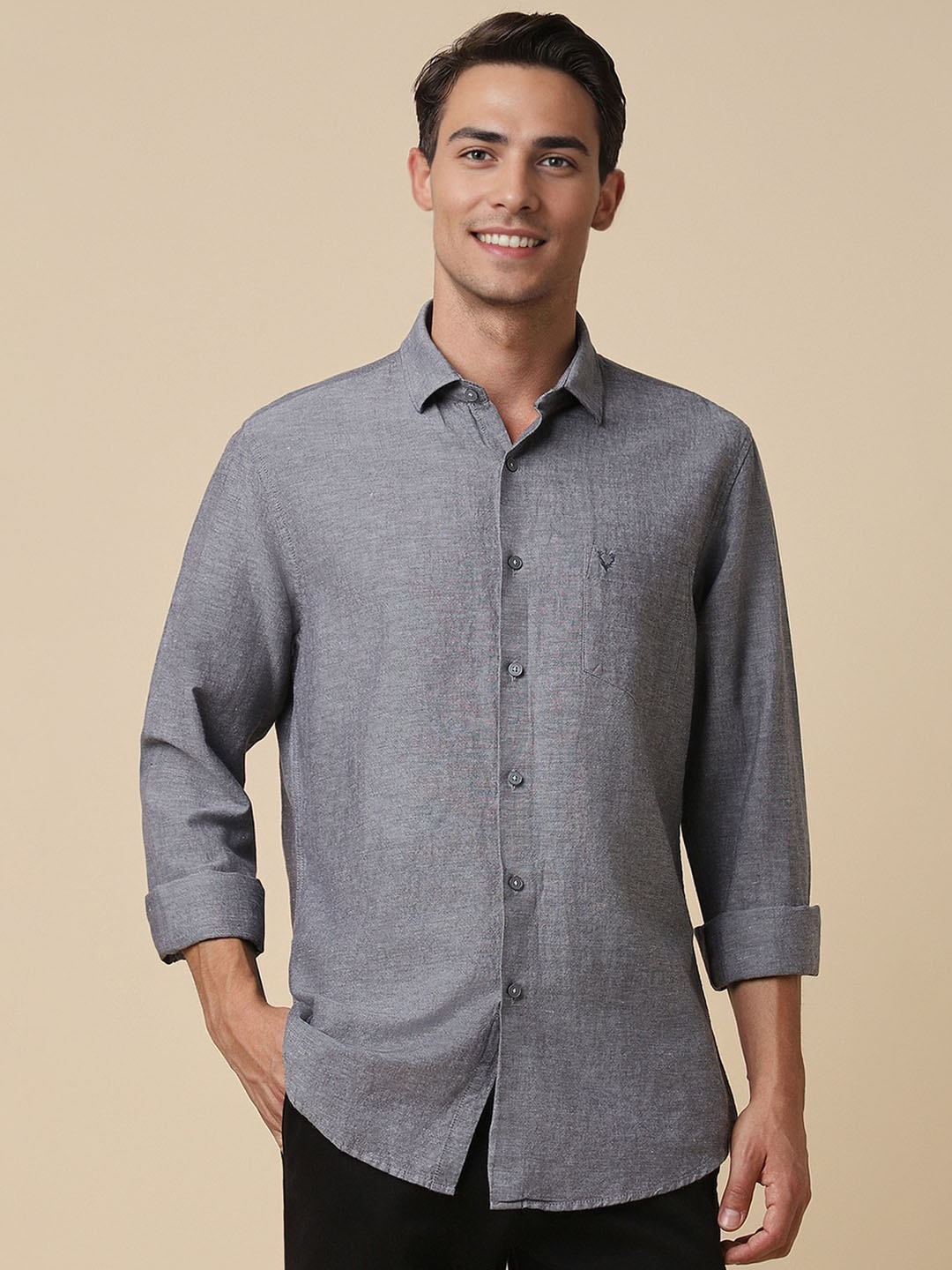 Allen Solly Slim Fit Self Design Spread Collar Long Sleeves Opaque Casual Shirt, Grey
Allen Solly Slim Fit Self Design Spread Collar Long Sleeves Opaque Casual Shirt, Grey