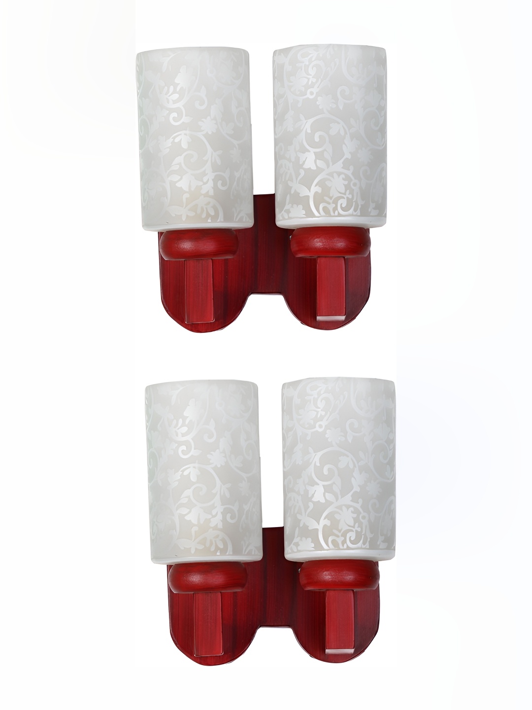1ST TIME White & Maroon 2 Pieces Printed Glass Cylinder Shaped Contemporary Wall Lamp
1ST TIME White & Maroon 2 Pieces Printed Glass Cylinder Shaped Contemporary Wall Lamp