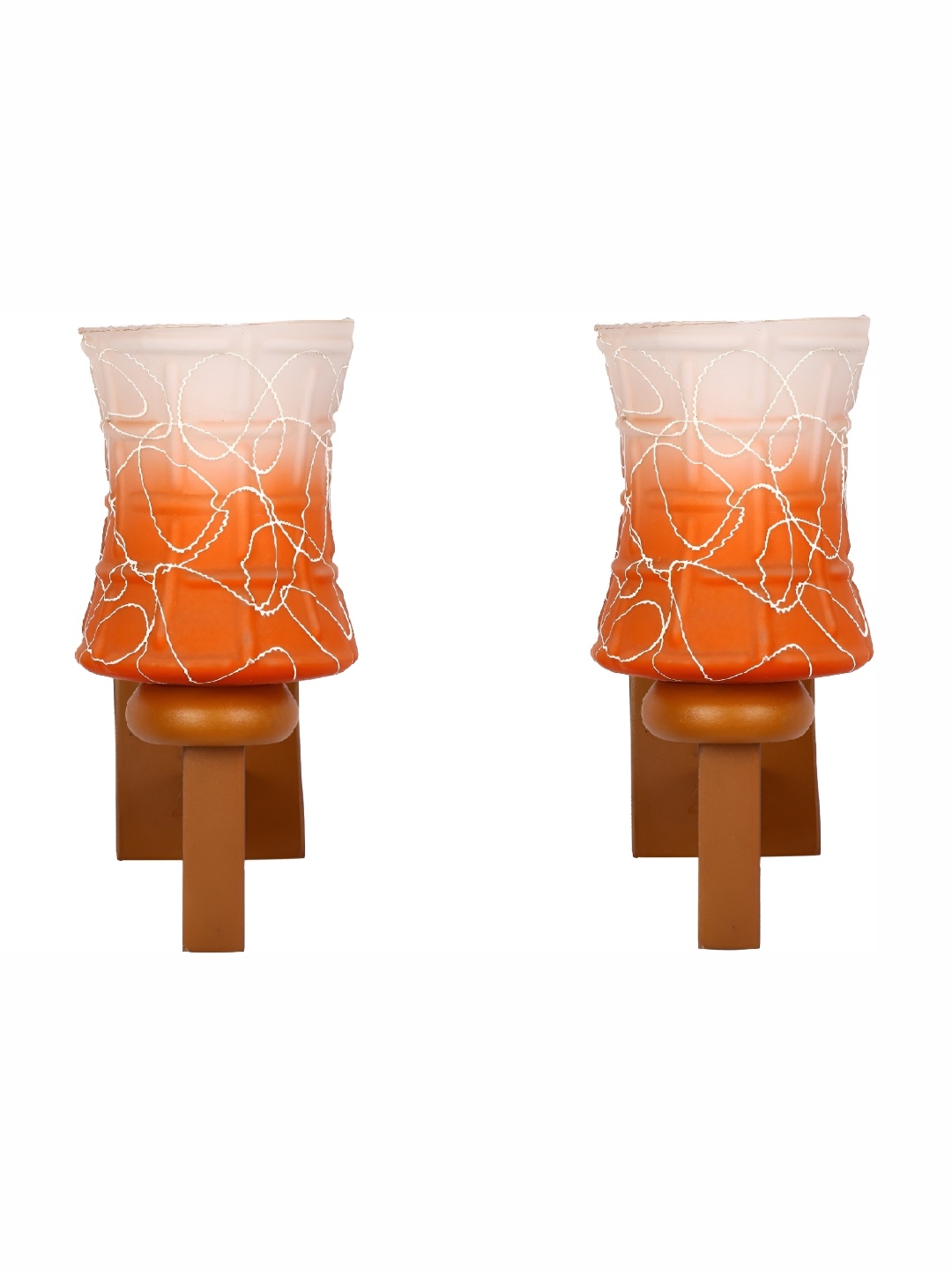 1ST TIME Orange & White 2 Pieces Printed Glass Self Assembly Bell Contemporary Wall Lamps
1ST TIME Orange & White 2 Pieces Printed Glass Self Assembly Bell Contemporary Wall Lamps