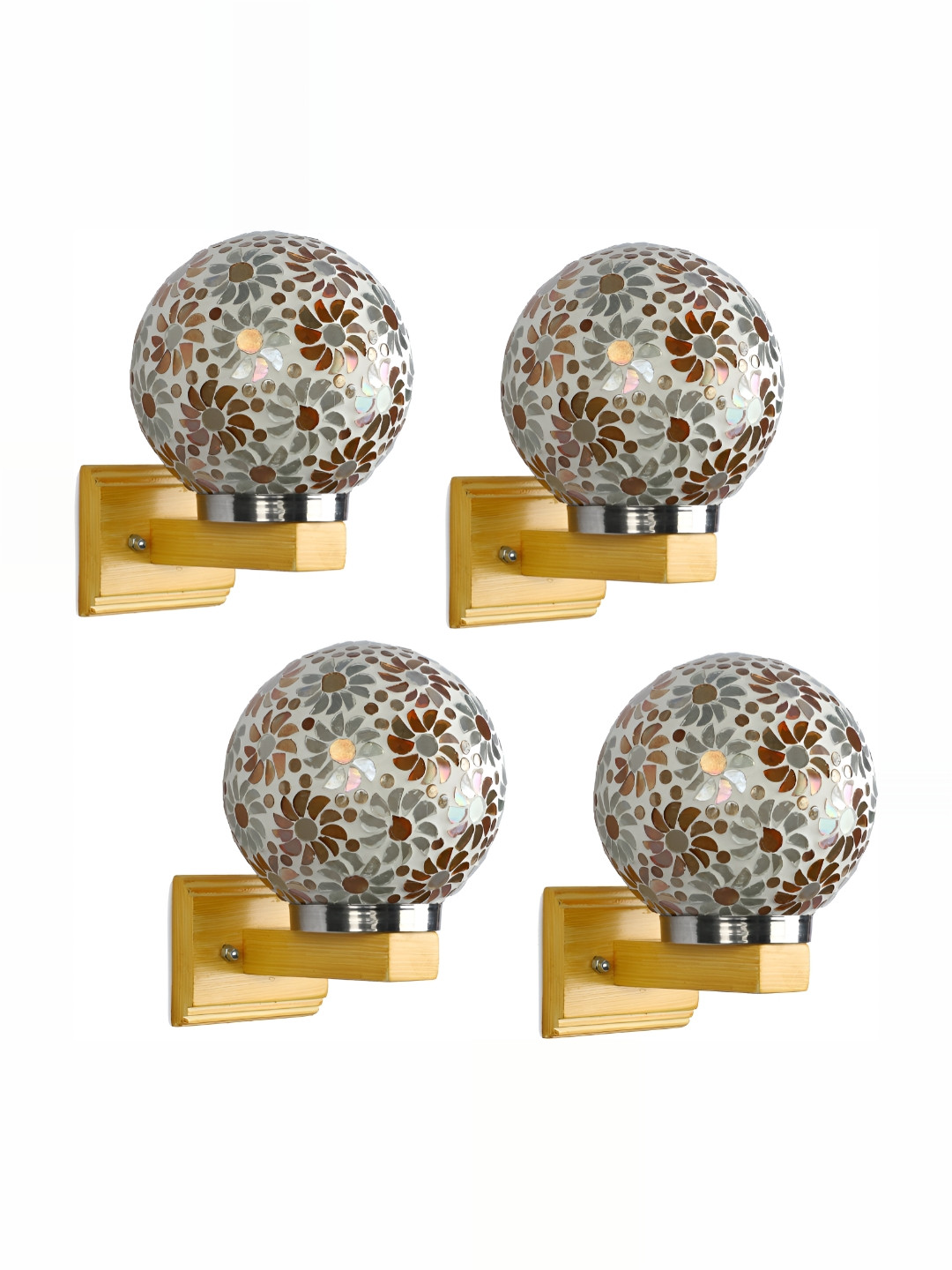 1ST TIME White & Yellow 4 Pieces Textured Glass Traditional Spherical Shaped Wall Lamp
1ST TIME White & Yellow 4 Pieces Textured Glass Traditional Spherical Shaped Wall Lamp