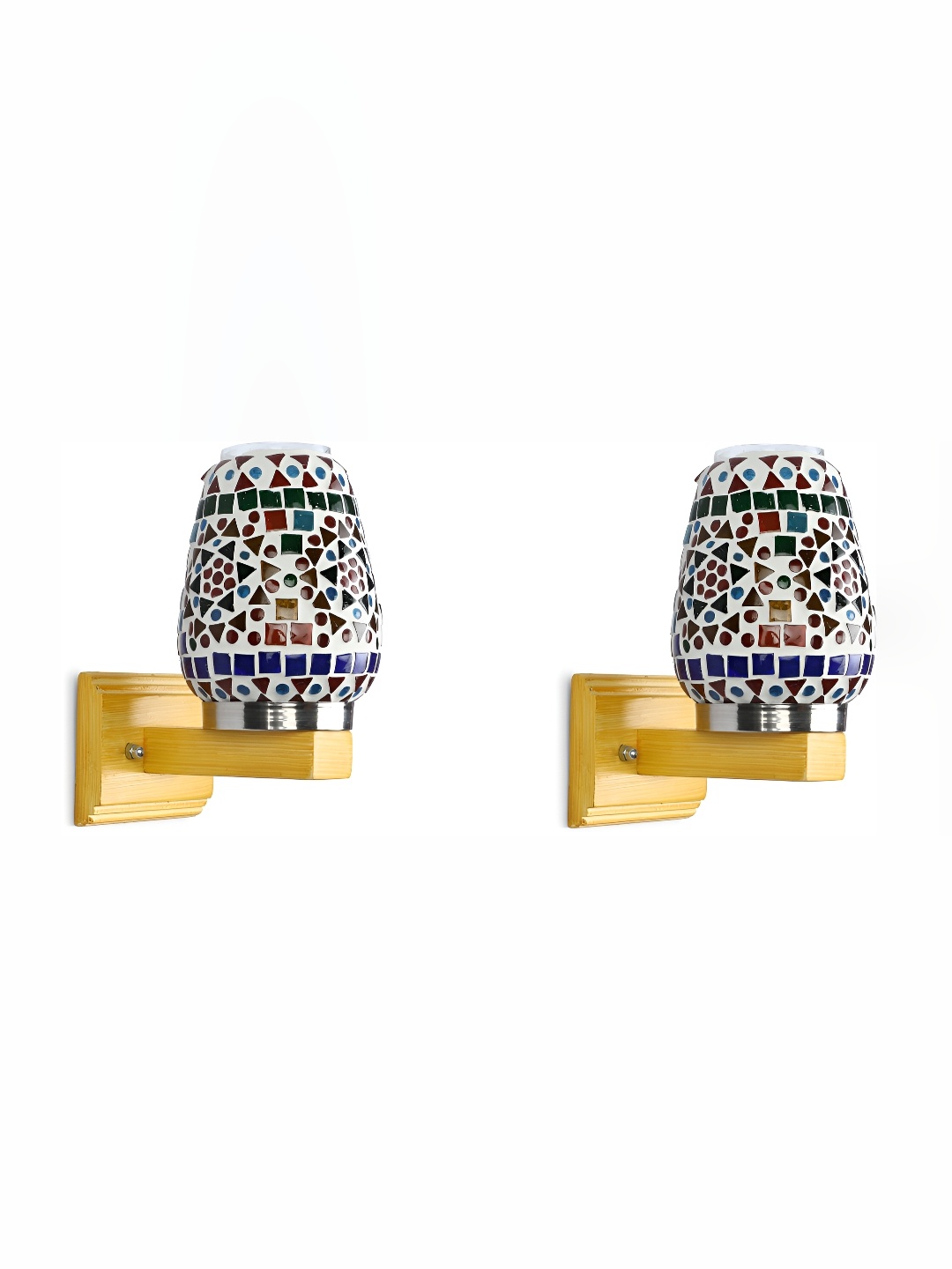 1ST TIME White & Blue 2 Pcs Textured Glass Traditional Abstract Shaped Wall Lamps
1ST TIME White & Blue 2 Pcs Textured Glass Traditional Abstract Shaped Wall Lamps