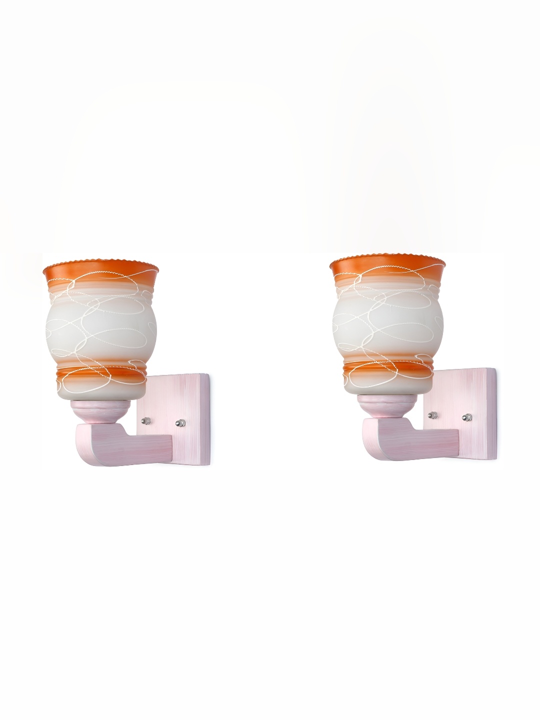 1ST TIME White & Orange 2 Pieces Printed Glass Abstract Shaped Contemporary Wall Lamps
1ST TIME White & Orange 2 Pieces Printed Glass Abstract Shaped Contemporary Wall Lamps