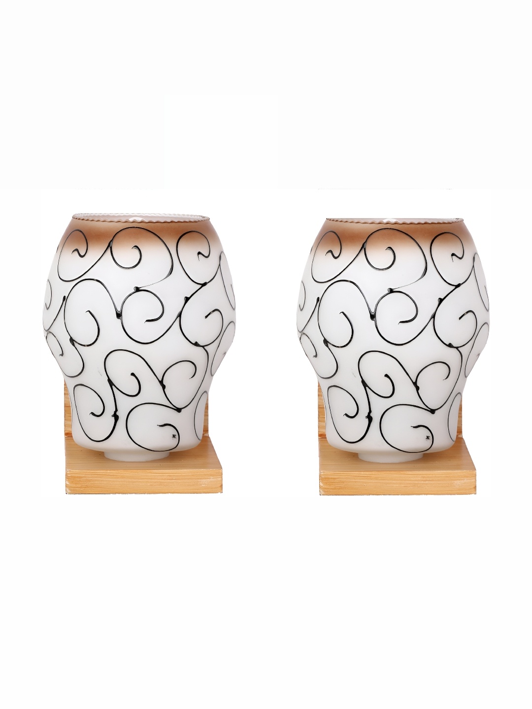 1ST TIME White & Black 2 Pieces Printed Glass Self Assembly Bell Contemporary Wall Lamps
1ST TIME White & Black 2 Pieces Printed Glass Self Assembly Bell Contemporary Wall Lamps