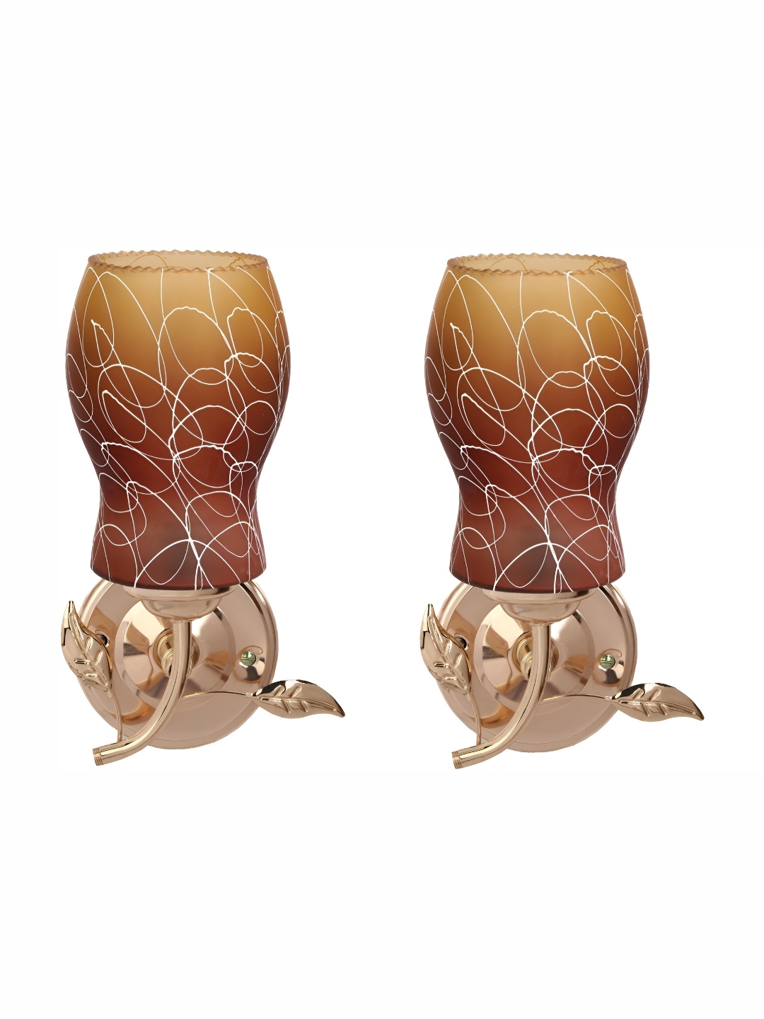 1ST TIME Brown & White 2 Pieces Printed Glass Bell Self Assembly Contemporary Wall Lamps
1ST TIME Brown & White 2 Pieces Printed Glass Bell Self Assembly Contemporary Wall Lamps