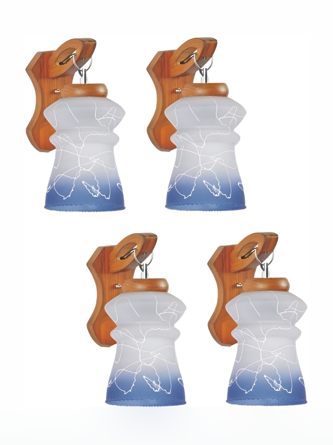 1ST TIME White & Blue 4 Pieces Printed Glass Self Assembly Bell Contemporary Wall Lamps
1ST TIME White & Blue 4 Pieces Printed Glass Self Assembly Bell Contemporary Wall Lamps